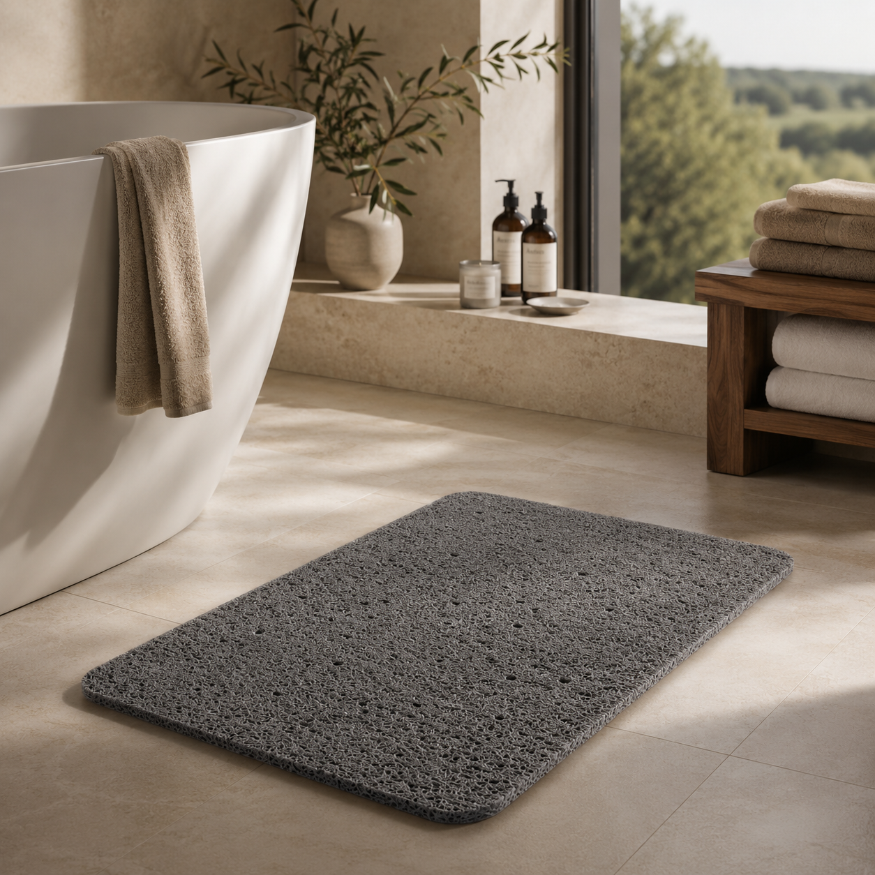 Rivolo Non-Slip Quick-Dry Bath Mat