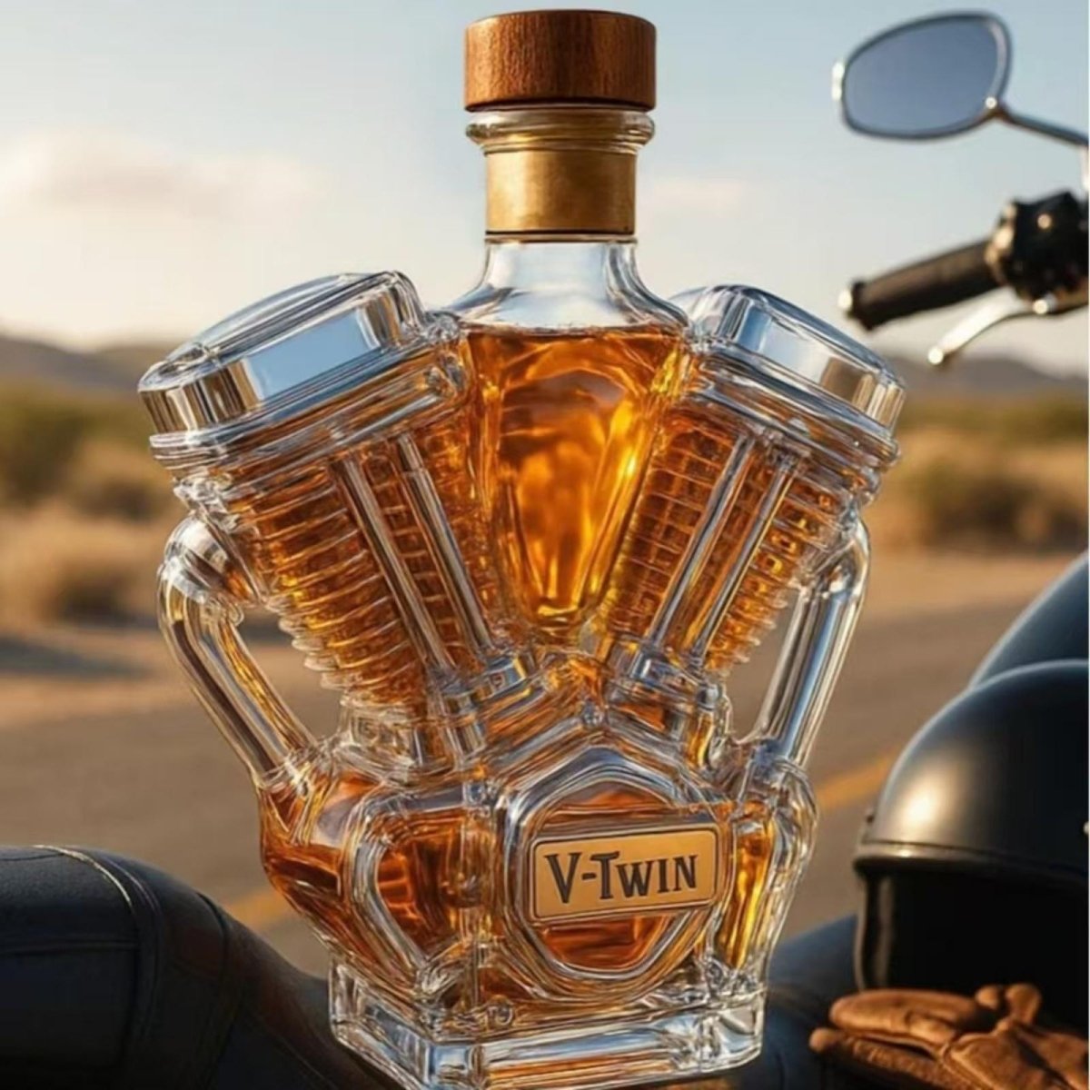 Gemello Twin-Engine Whiskey Decanter - product photo