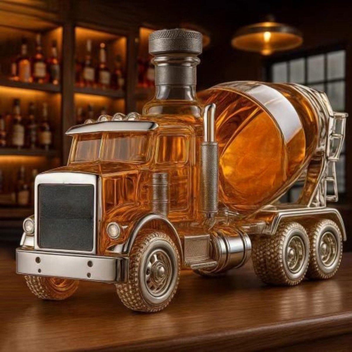 Cantiere Mixer Truck Whiskey Decanter - product photo