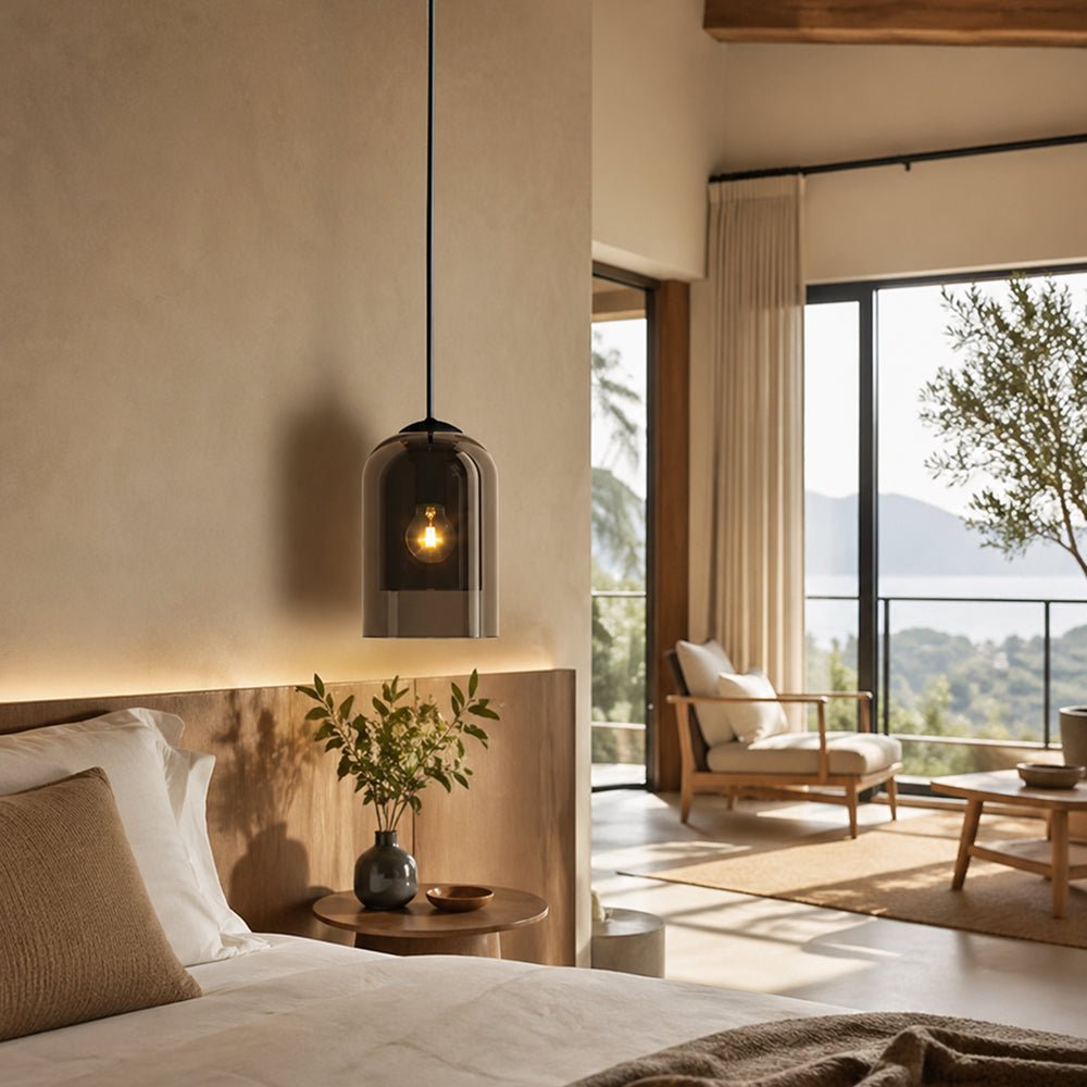 Lampe de table en verre Virella