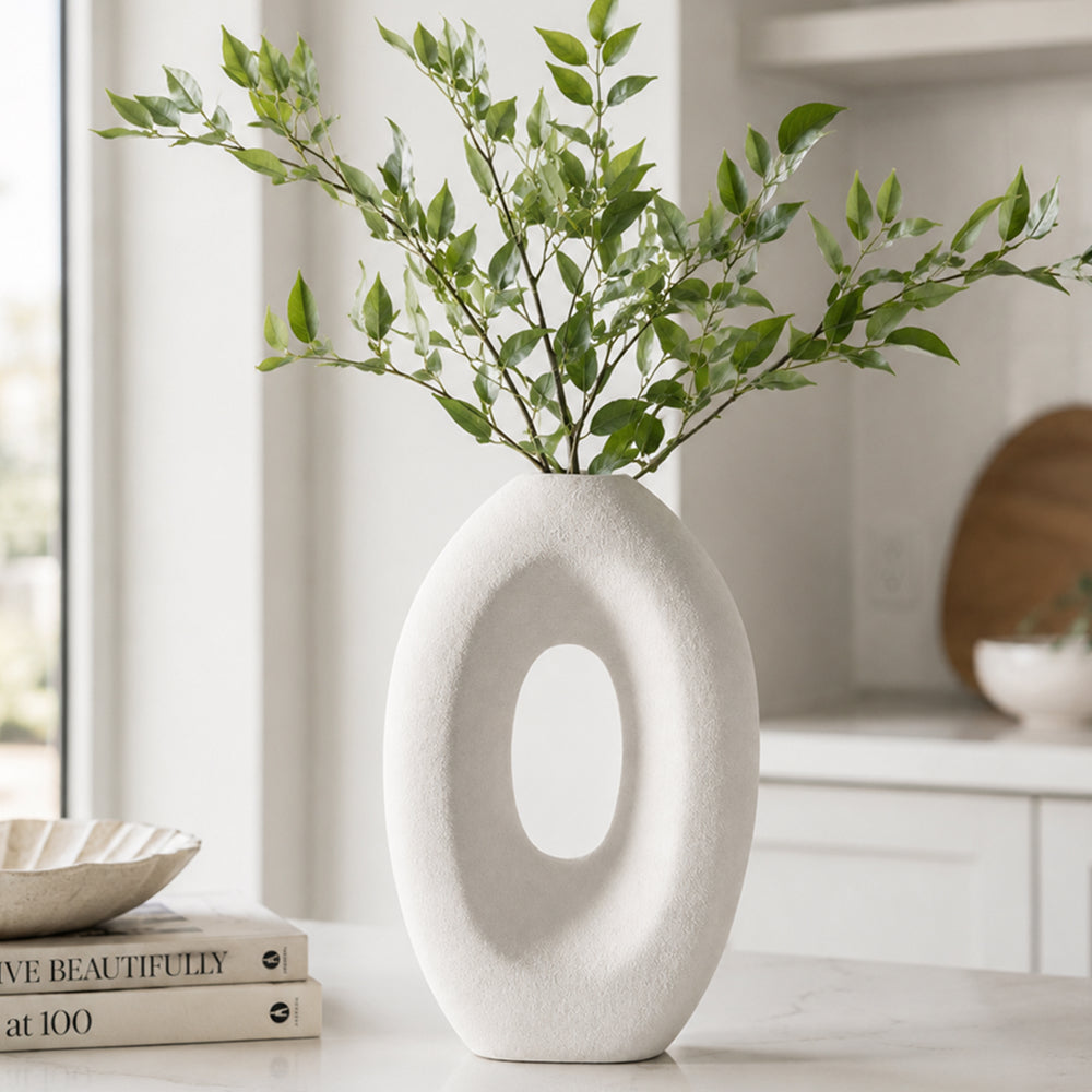 Vase en céramique de style Ins, ornements pour compositions florales, fleurs et fleurs séchées A