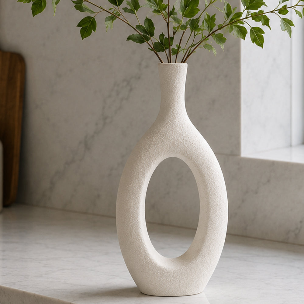 Vase en céramique de style Ins, ornements pour compositions florales, fleurs et fleurs séchées A