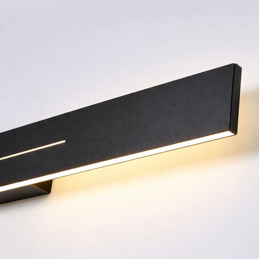 Long Black Wall Sconces Modern LED Linear Iron Light