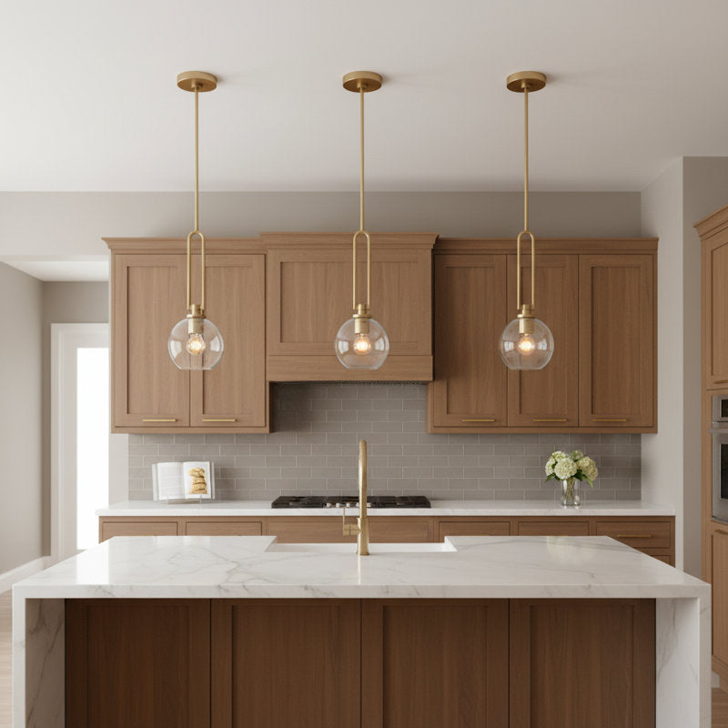 Luna Sospesa Glass Globe Pendant Light