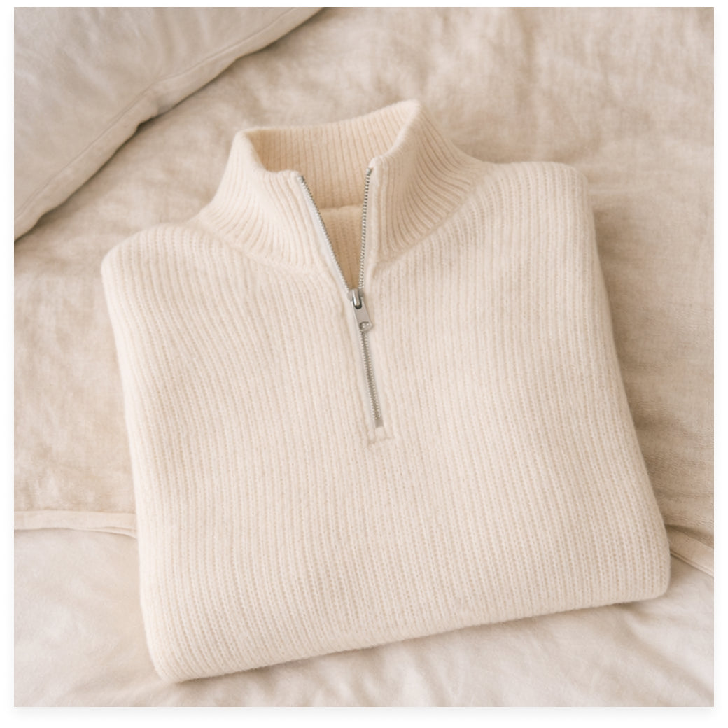 Cashmere Half Zip