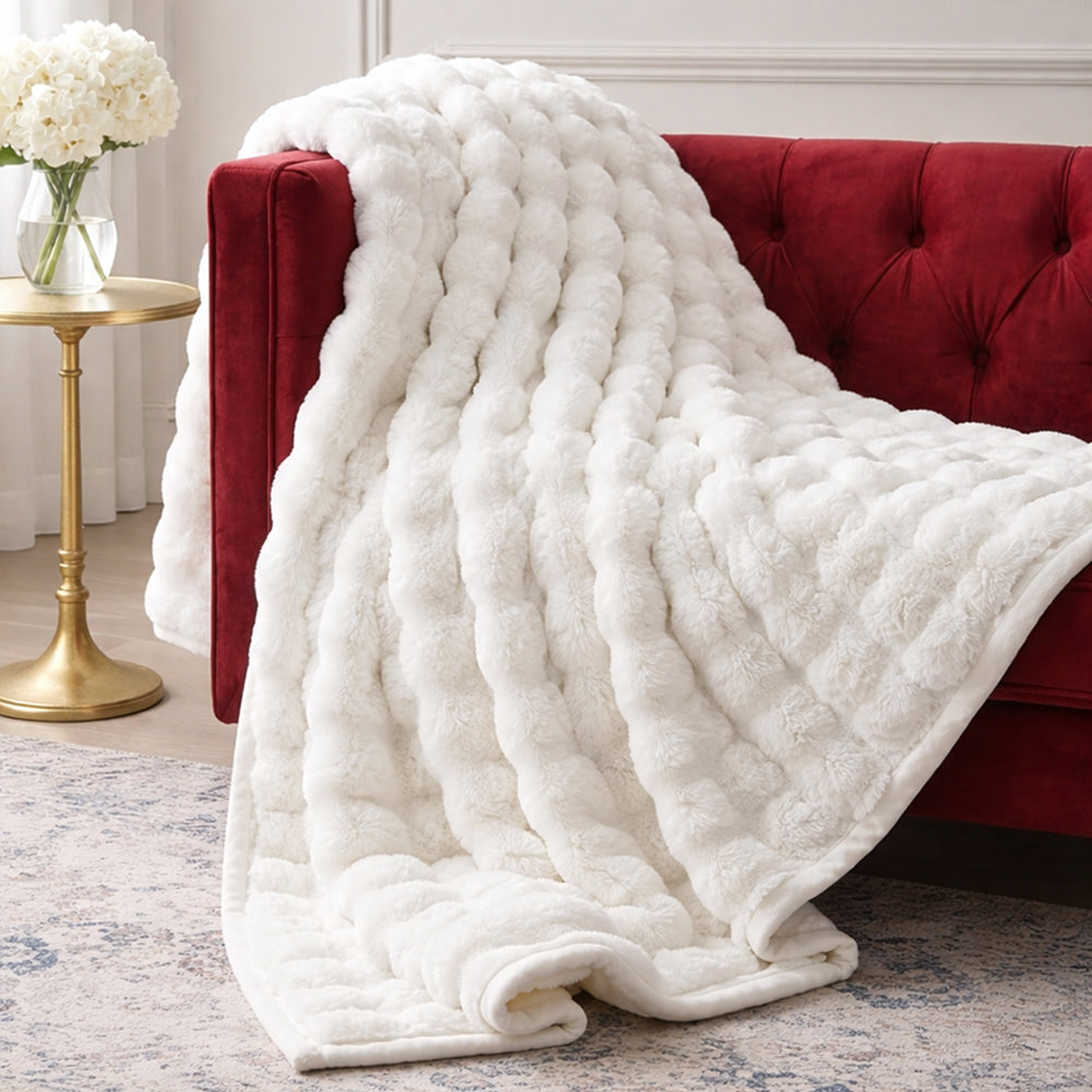Ridgeline Faux Fur Throw Blanket