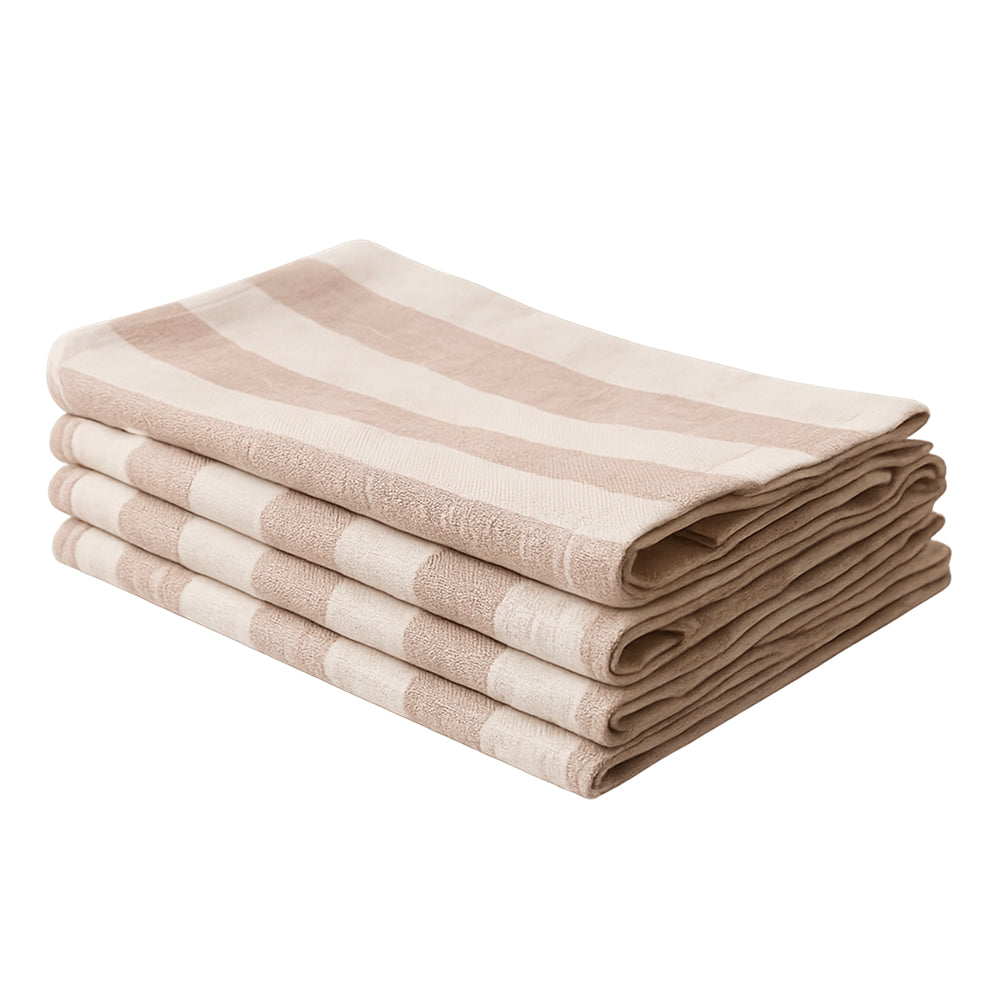 Painterly Stripe Linen Placemats (Set of 4)