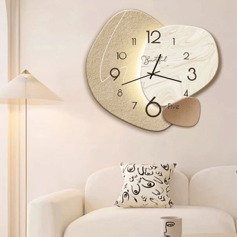 Wall clock - Abstract design in a living room