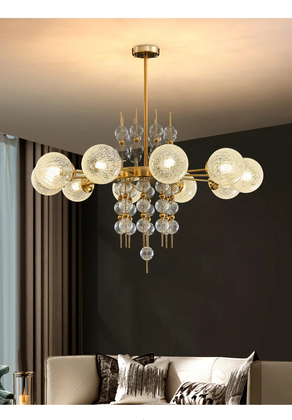 Koli Membre LED Classic Bubble Ceiling Chandelier