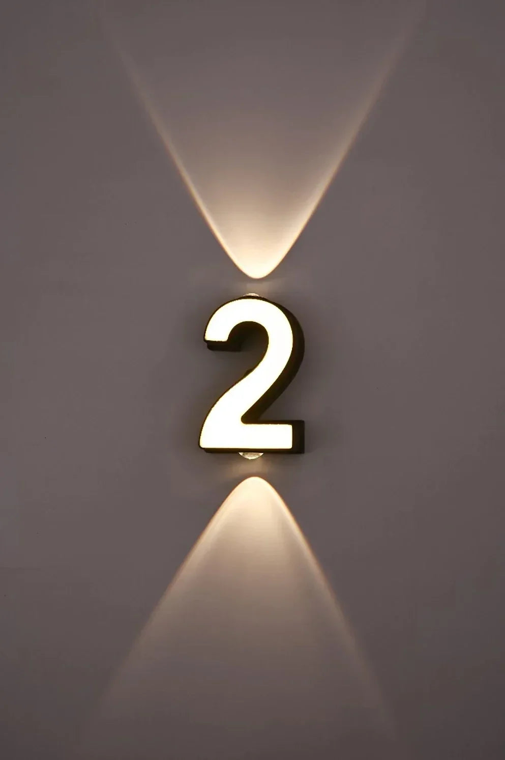 Digit Number Indoor&Outdoor IP65 Waterproof 7W LED Wall Lamp