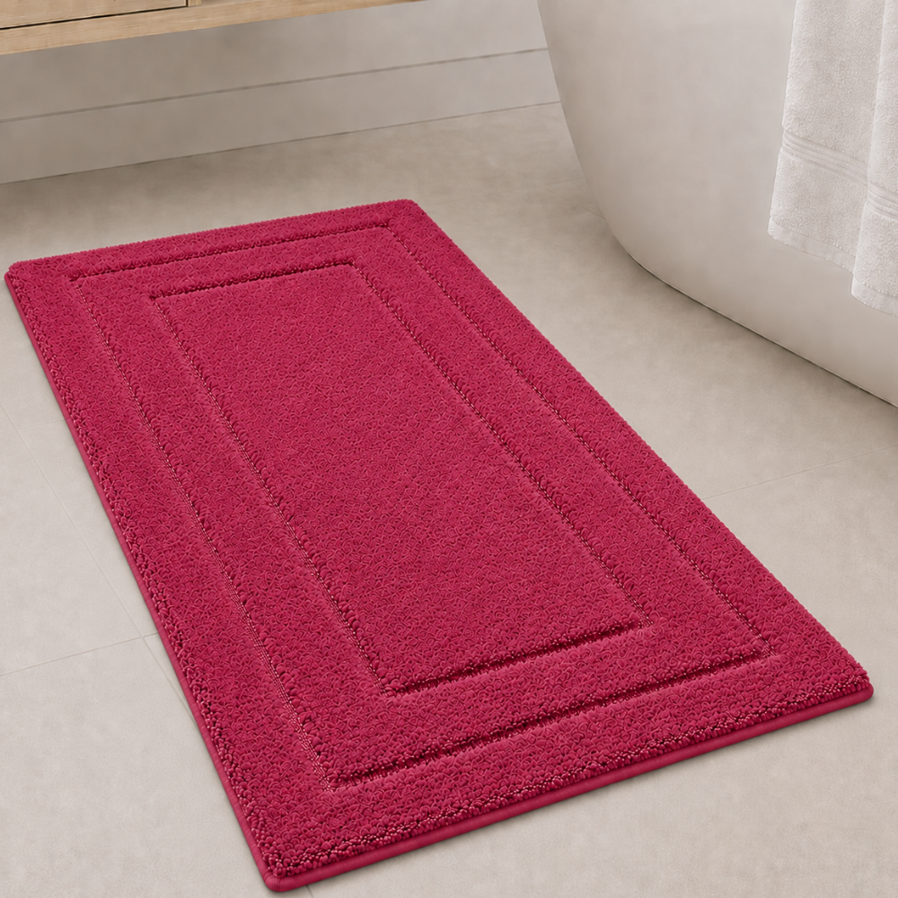 CloudStep Non-Slip Microfiber Bath Mat | Ultra-Absorbent Bathroom Rug for Modern Decor