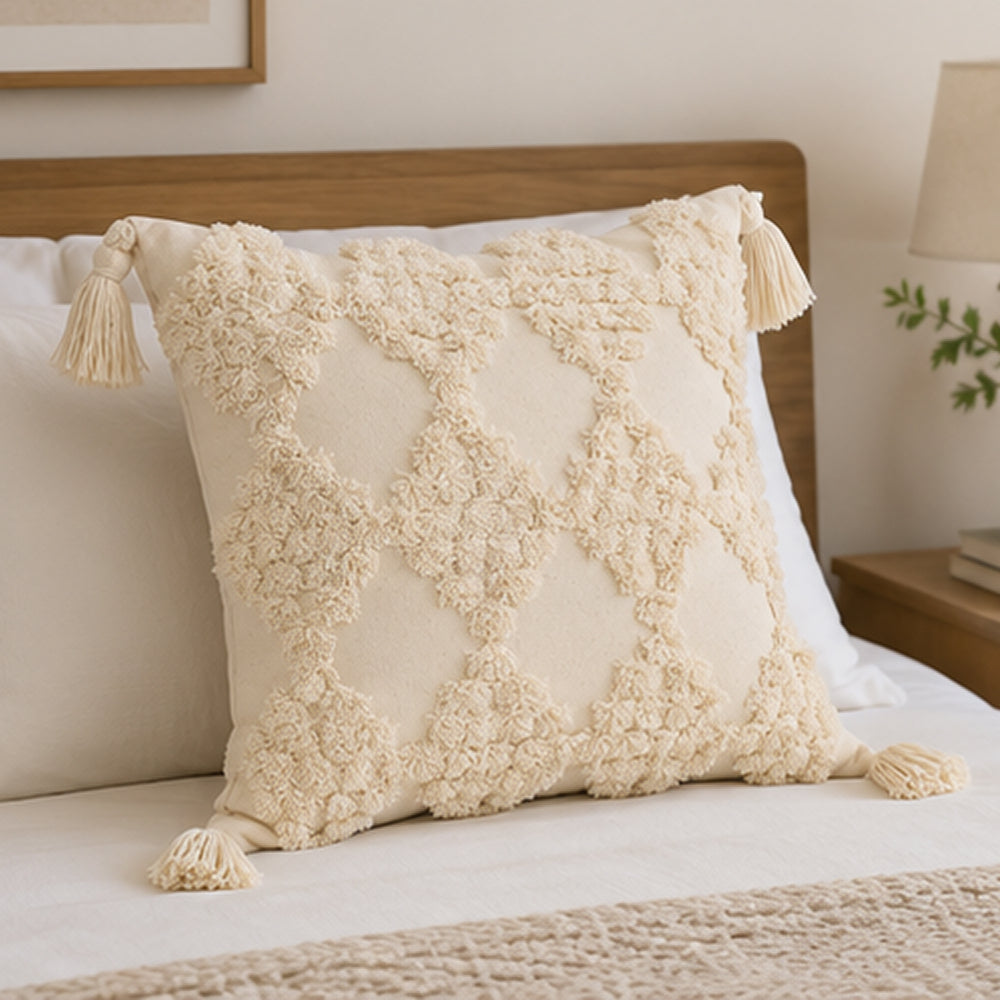 Orvella Tufted Tassel Pillow
