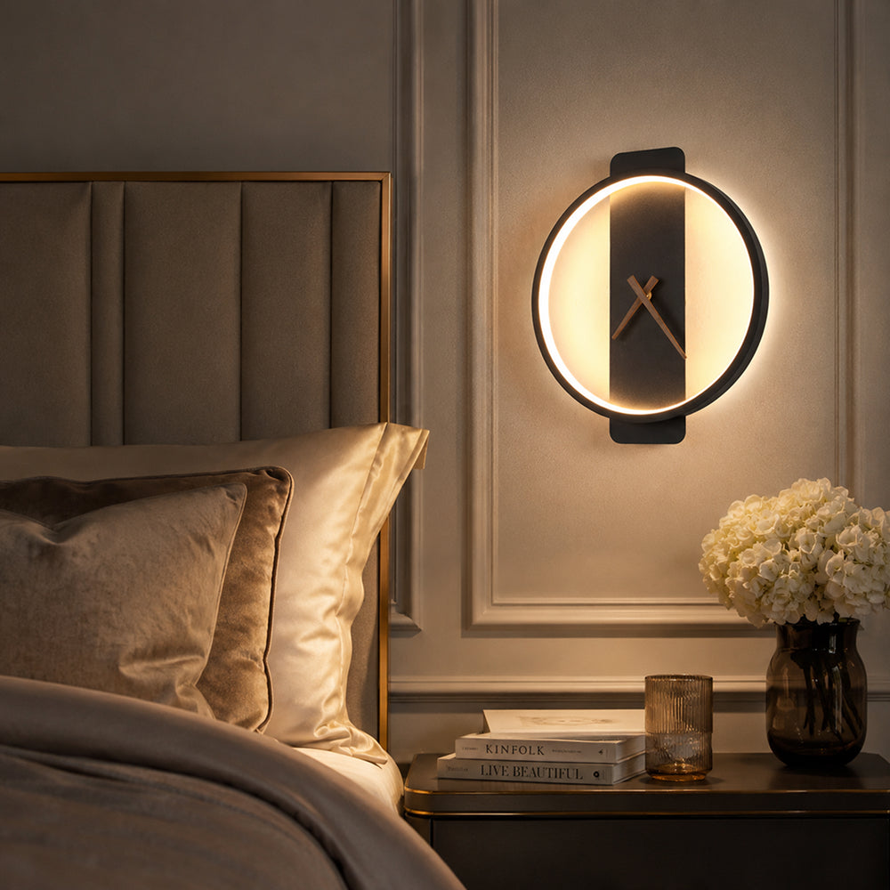 Avelor Halo Wall Clock Light