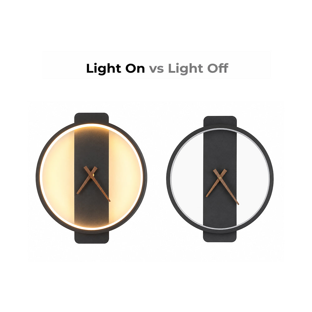 Avelor Halo Wall Clock Light