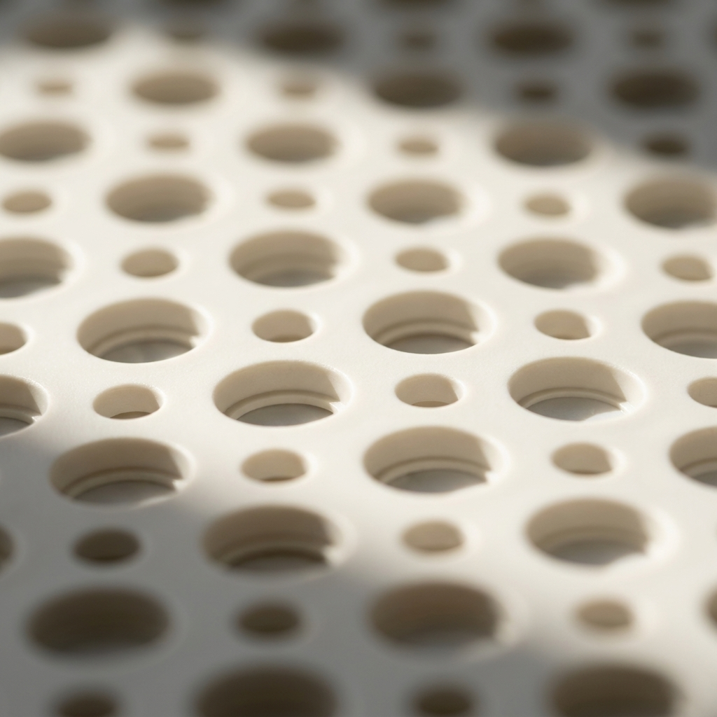 Acquasicura Shower Mat - Macro Detail of Drainage Hole Surface Texture
