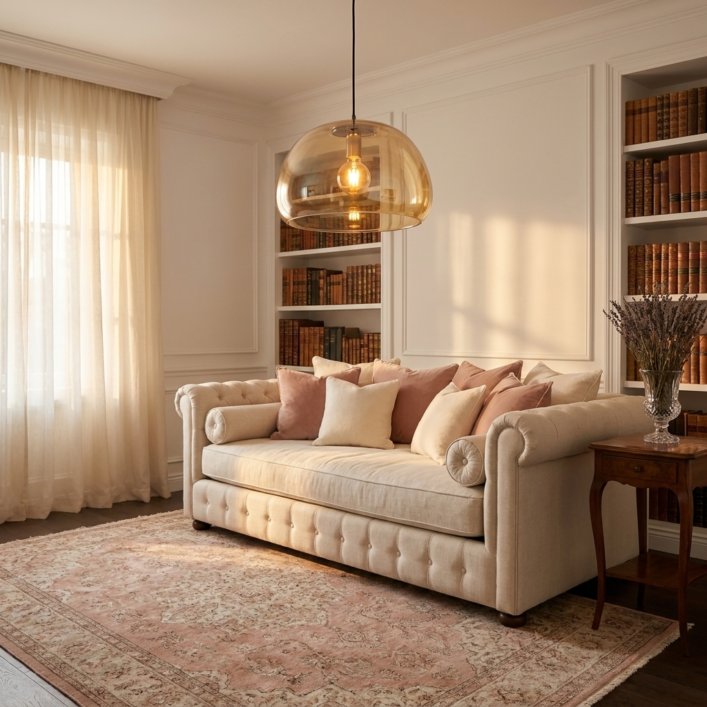 Bolla Trasparente Pendant - Romantic Bedroom Retreat