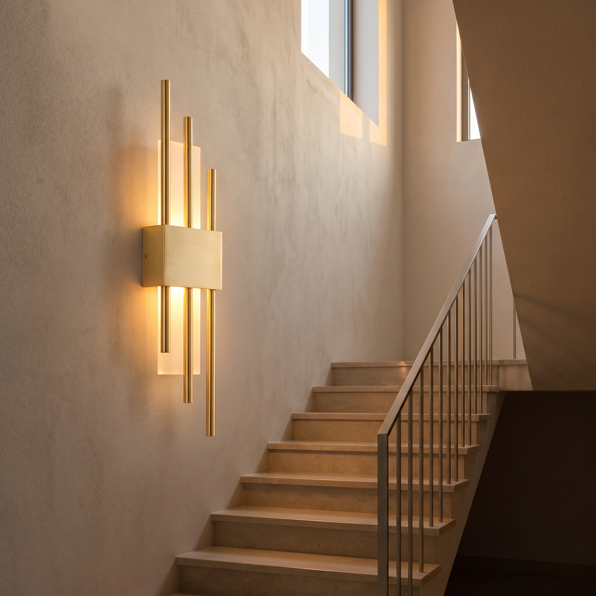 Ramo Dorato Luminoso-Staircase-Gold Lifestyle