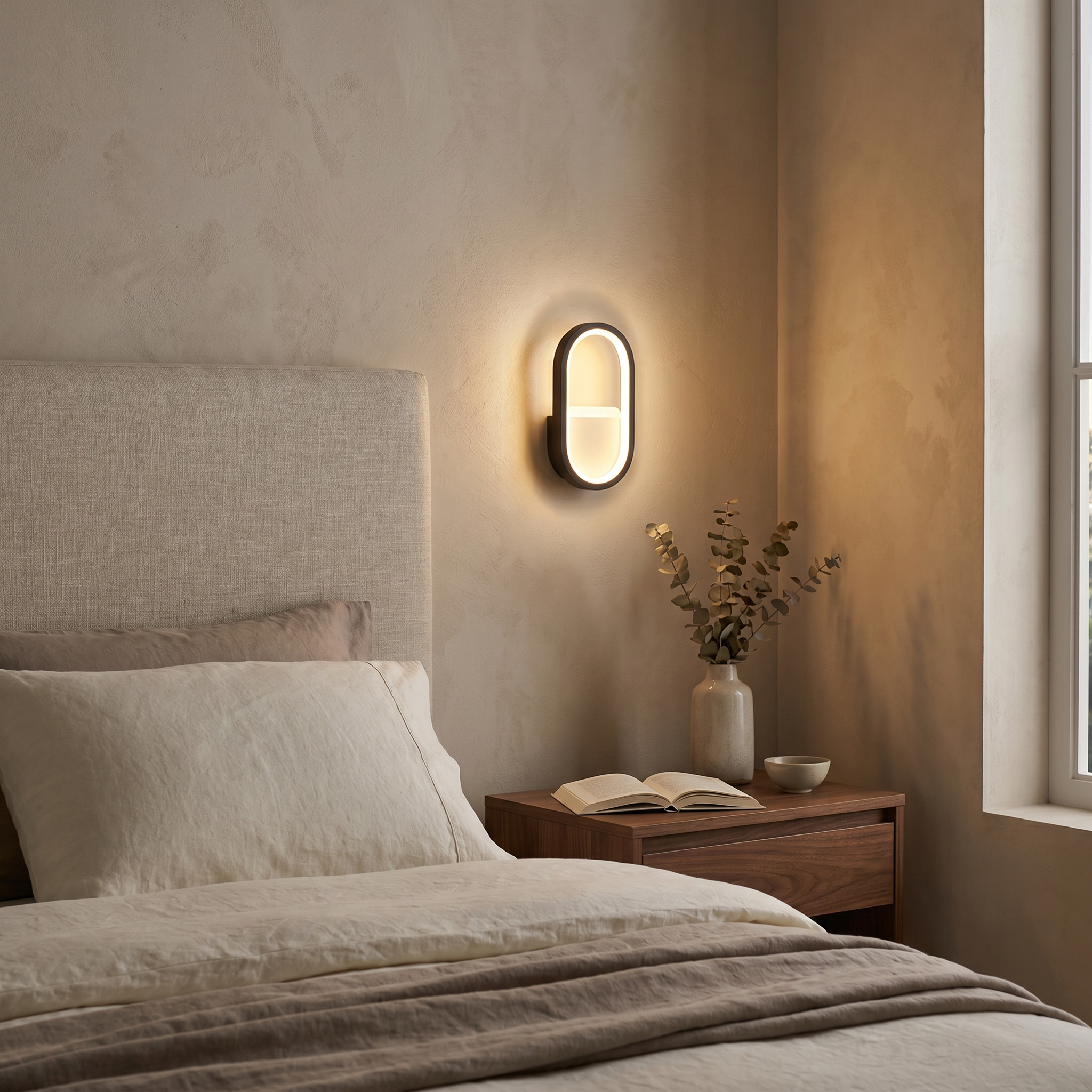 Ovale Luminoso-Bedside Scene-Warm Glow 2k