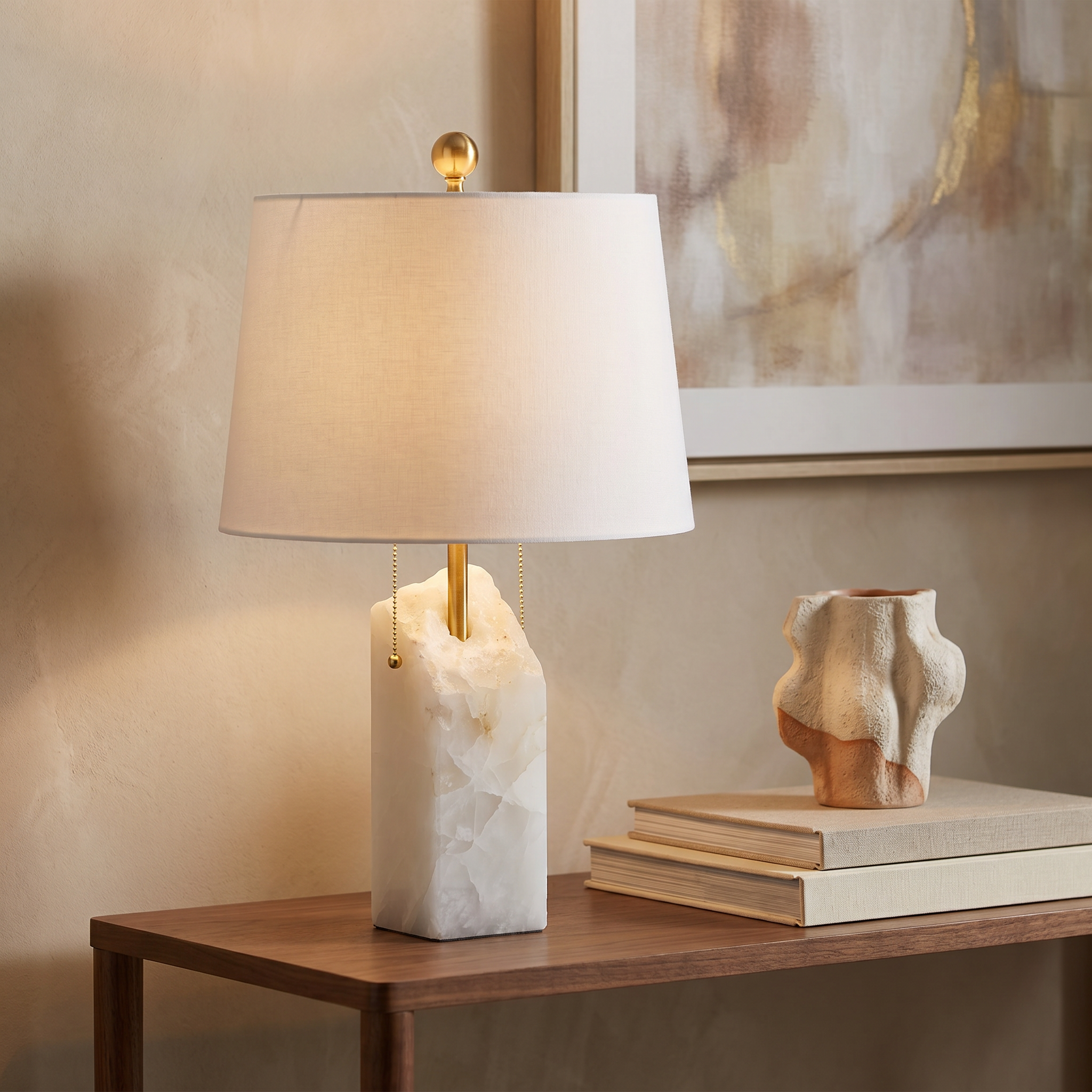 Lume Sereno-White-Living Room Console
