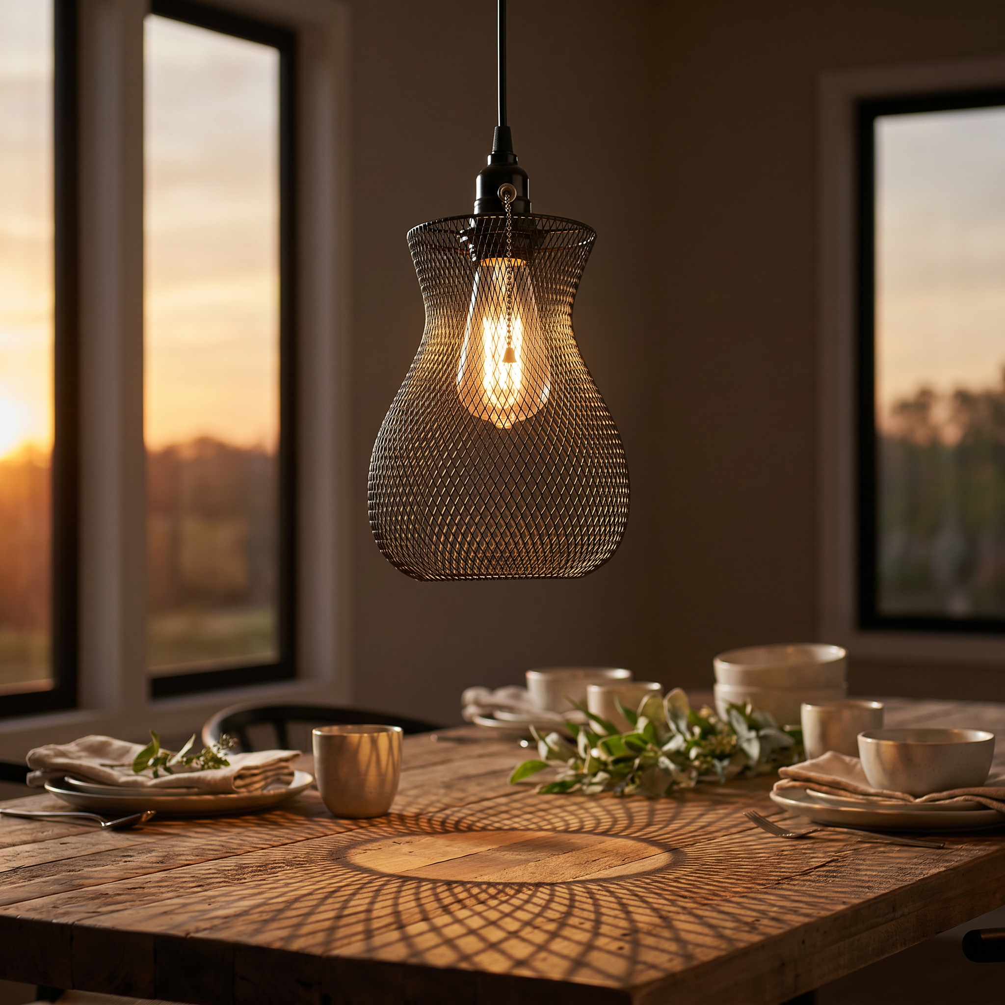 Gabbia Industriale-Sfera Globe-Dining Hero