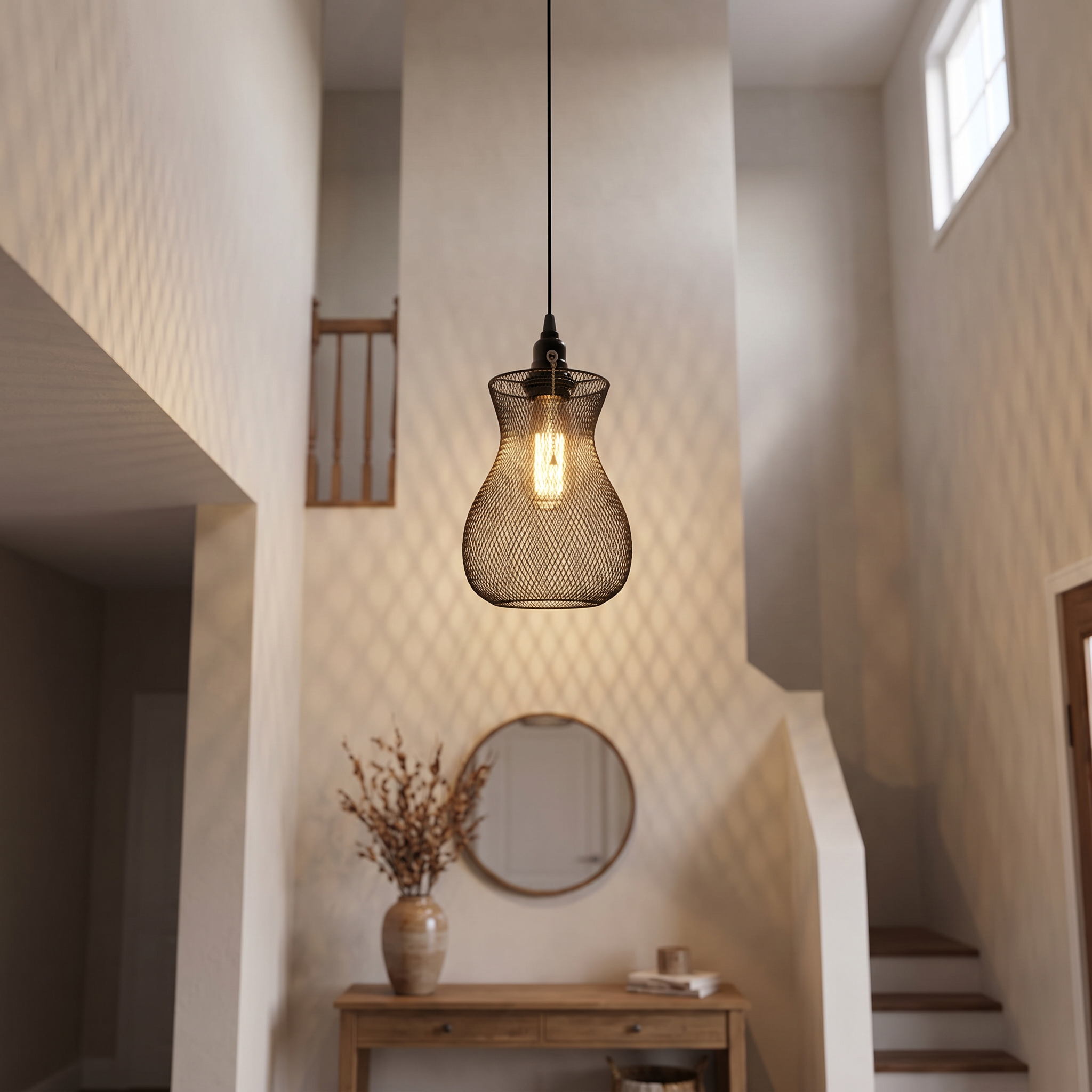 Gabbia Industriale-Sfera Globe-Tall Foyer