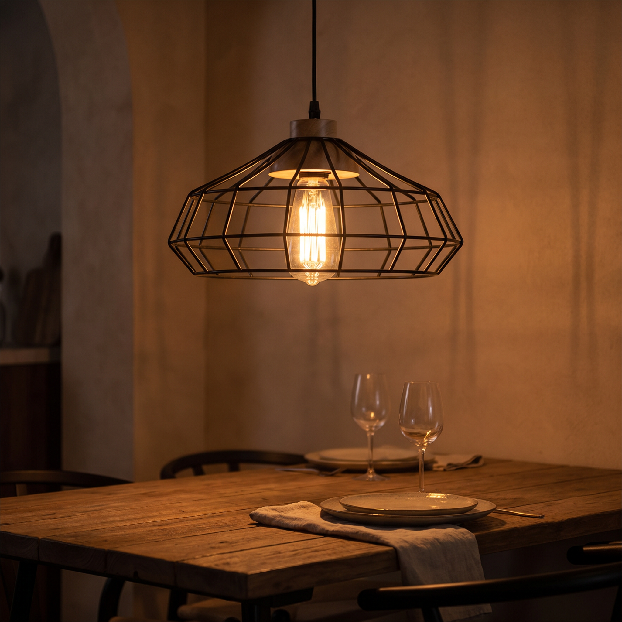 Corona Rustica-Black-Evening Dining