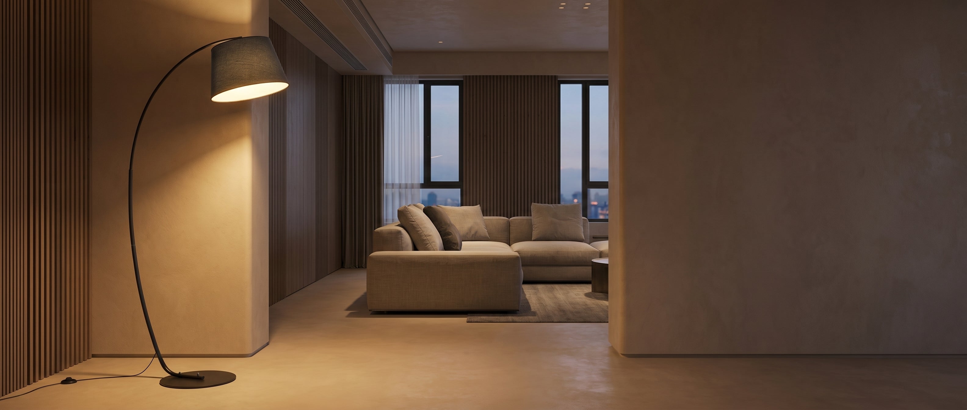 Lume Sereno Adjustable Arm Floor Lamp – lifestyle banner