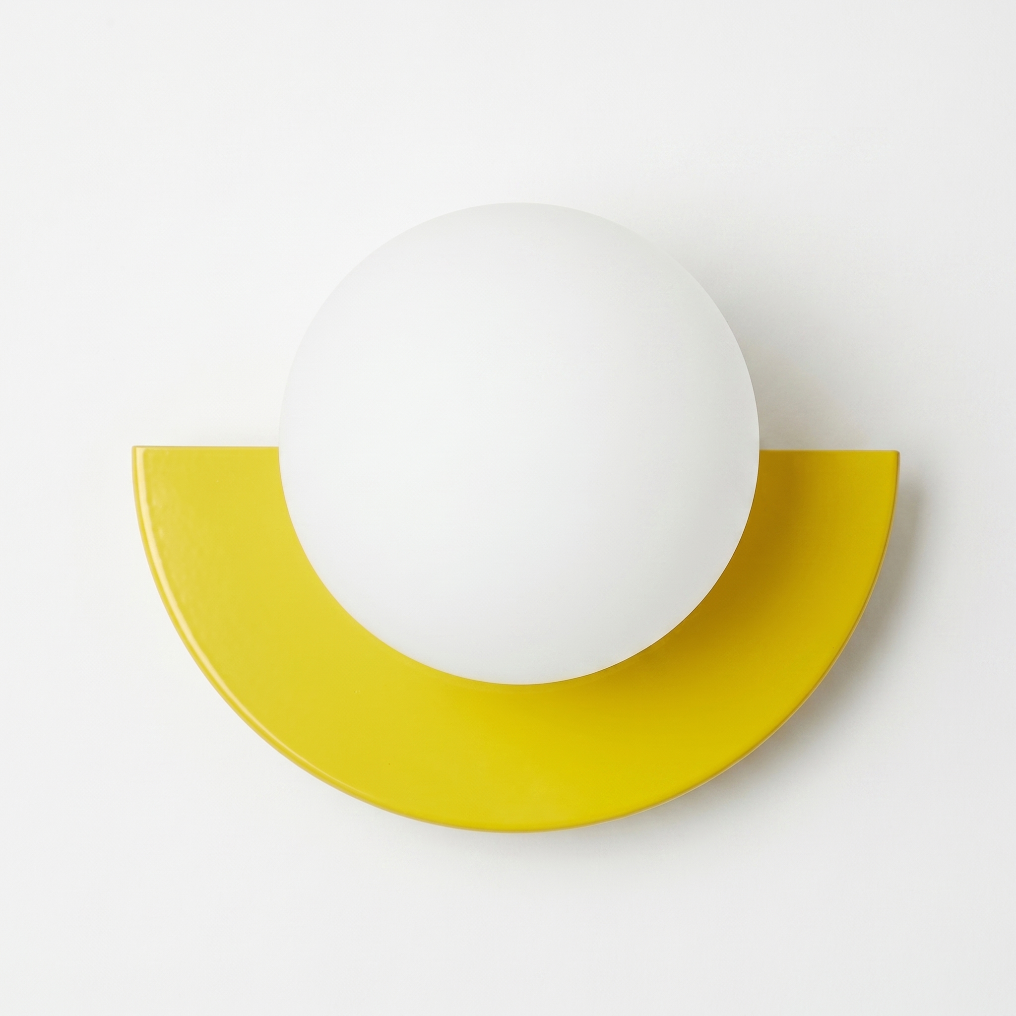 Bolla Lucente glass globe wall sconce on a clean white background