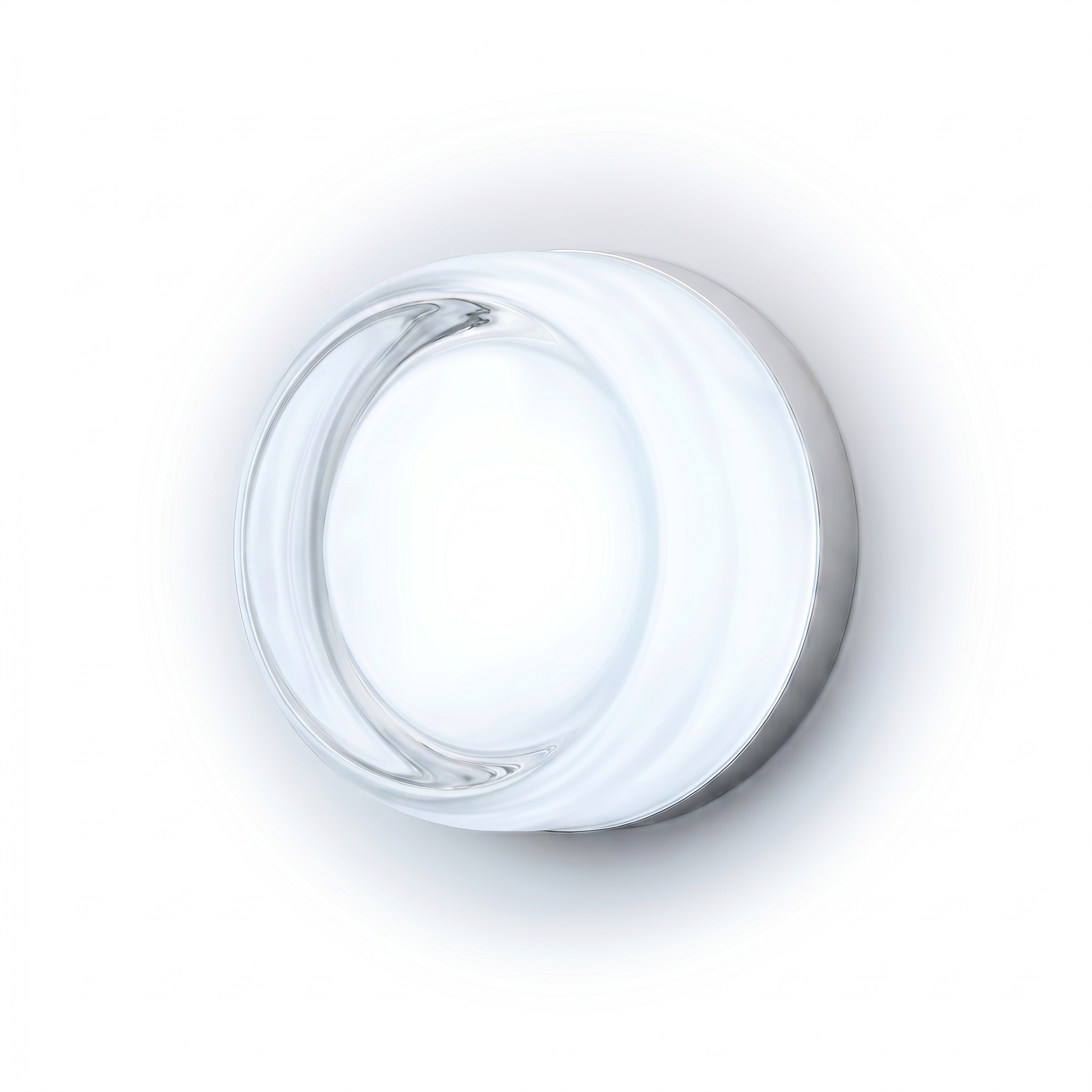 Luce Velata Frosted Glass Wall Sconce in White with cool light