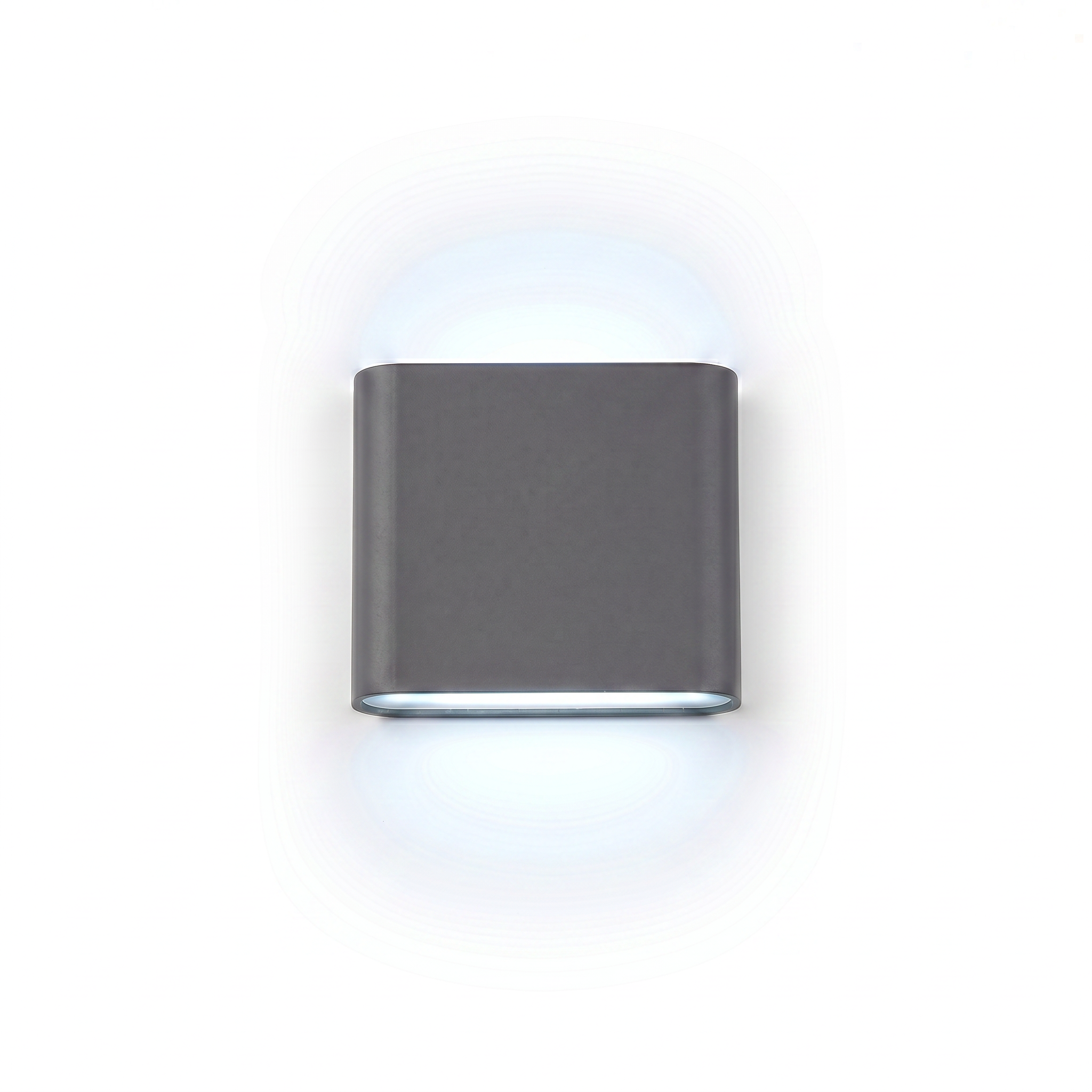 Faro Costiero Outdoor LED Wall Light in Charcoal Grey with cool light