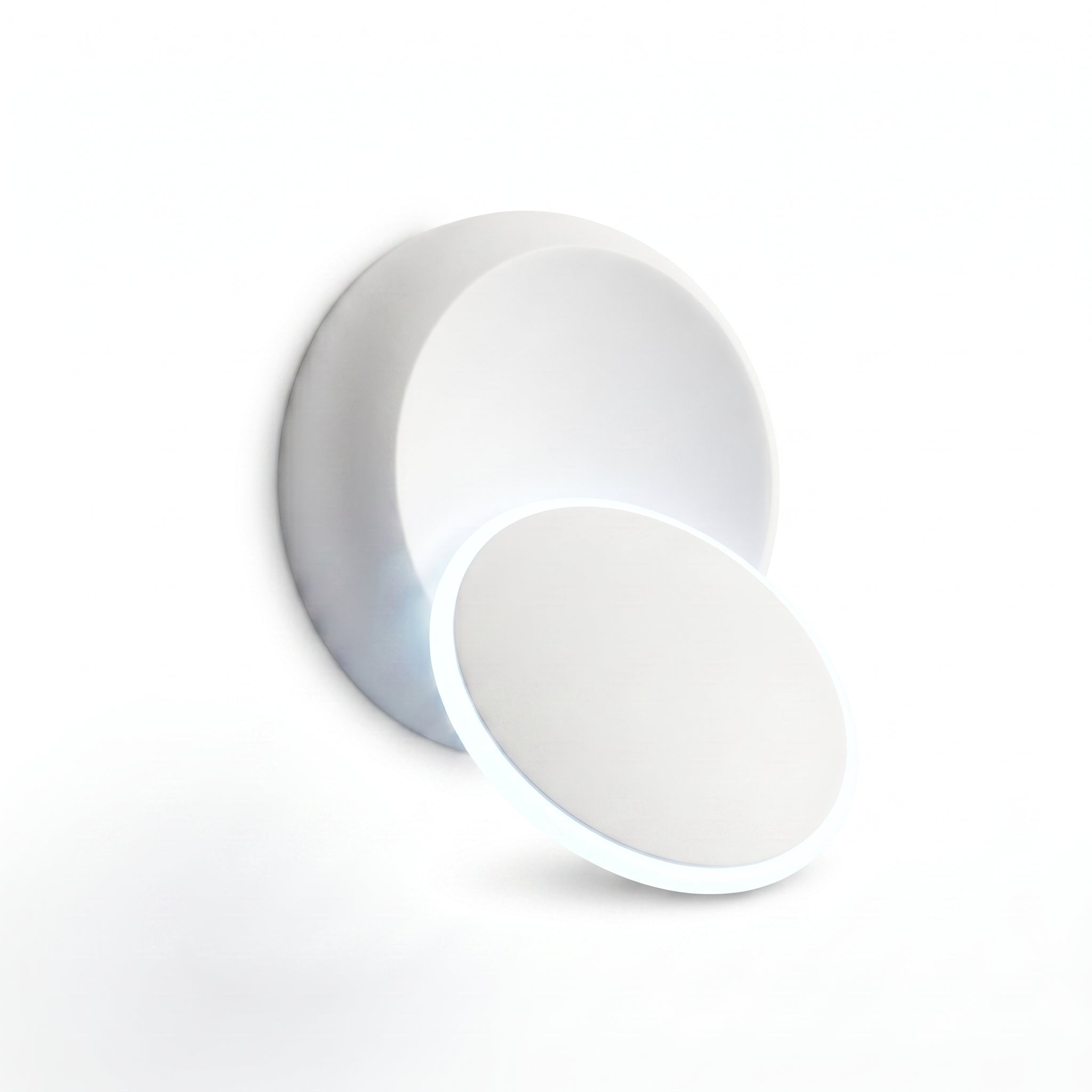 Luna Piena rotating wall sconce — White with cool white glow