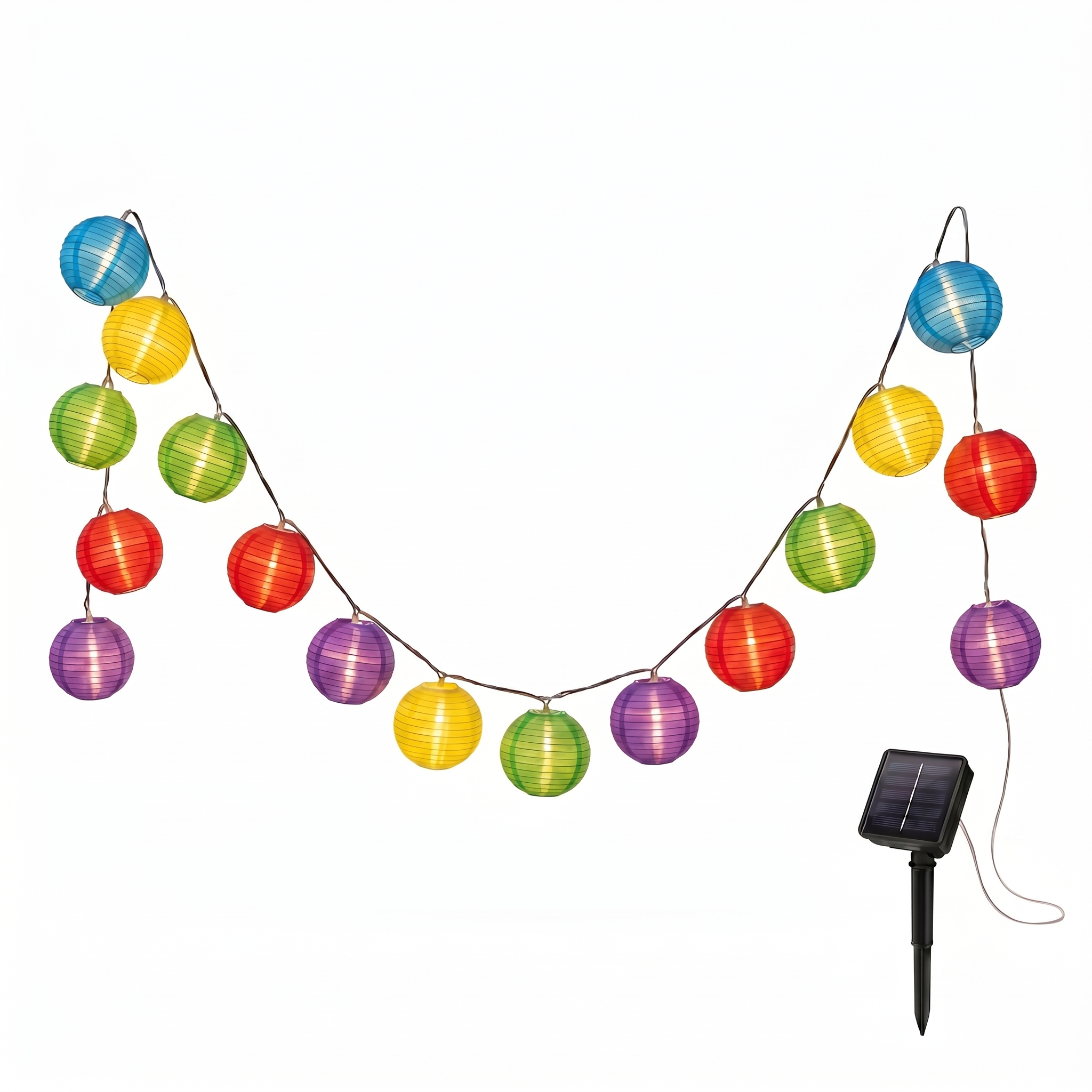 Serenata solar lantern string in Colorful — studio hero