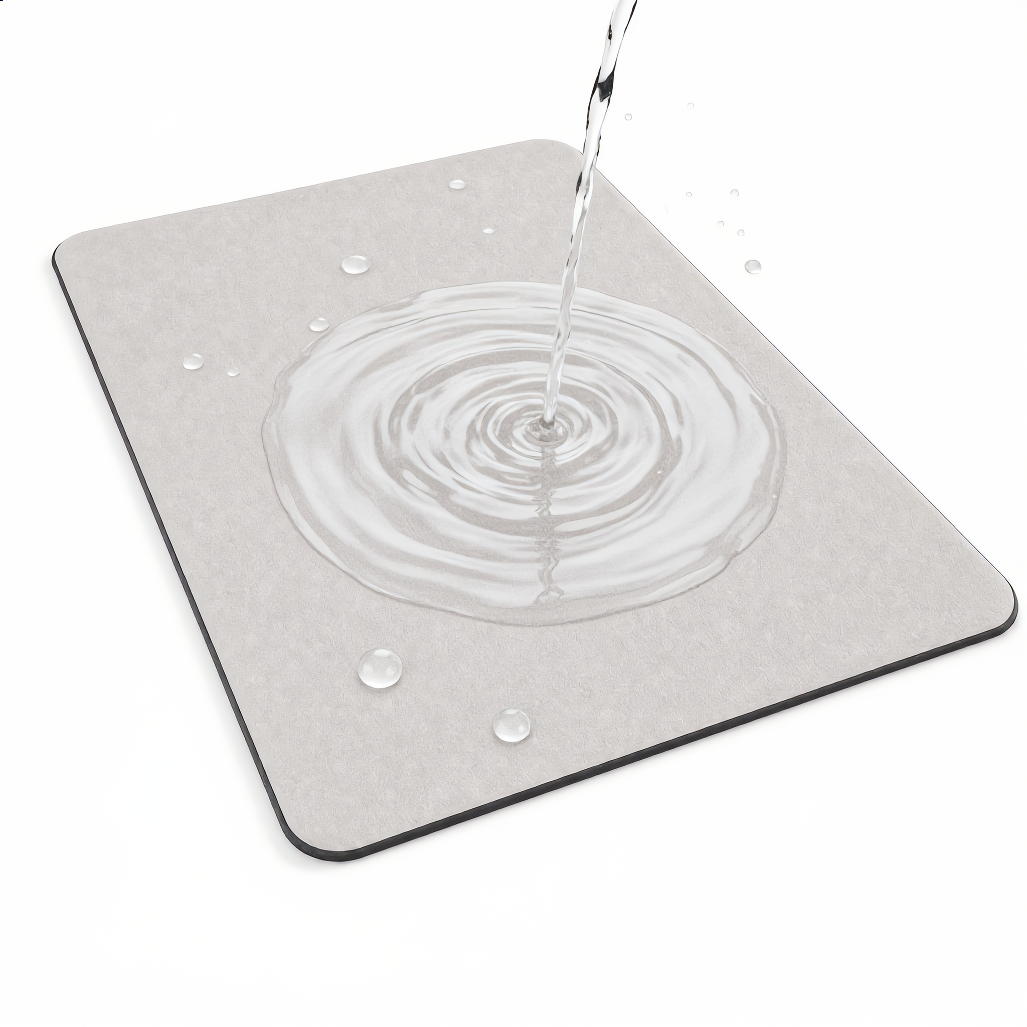 Water beading on the quick-dry micro suede surface