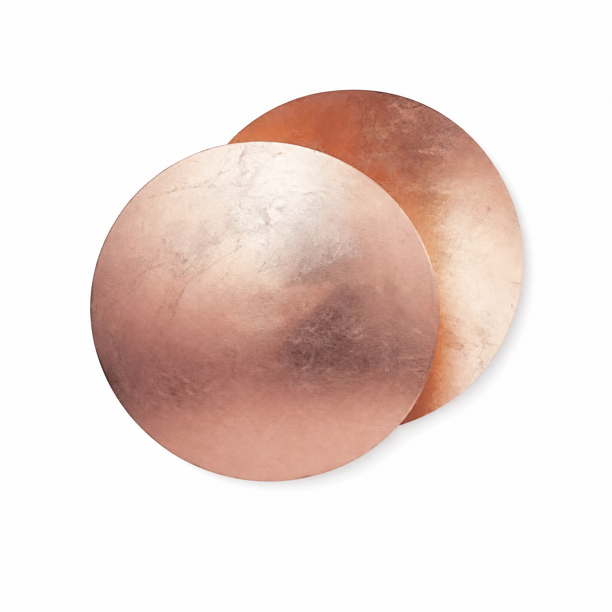 Eclissi Lunar Halo Wall Sconce in Rose Gold leaf