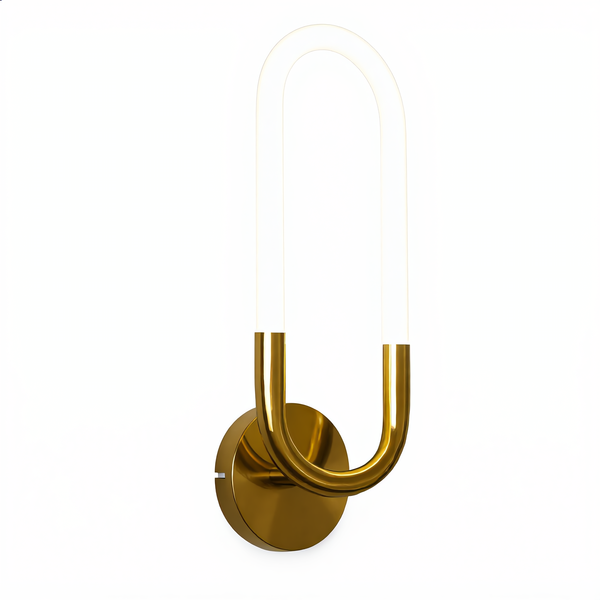 Quiete brass oval wall sconce neutral white 4000K glow