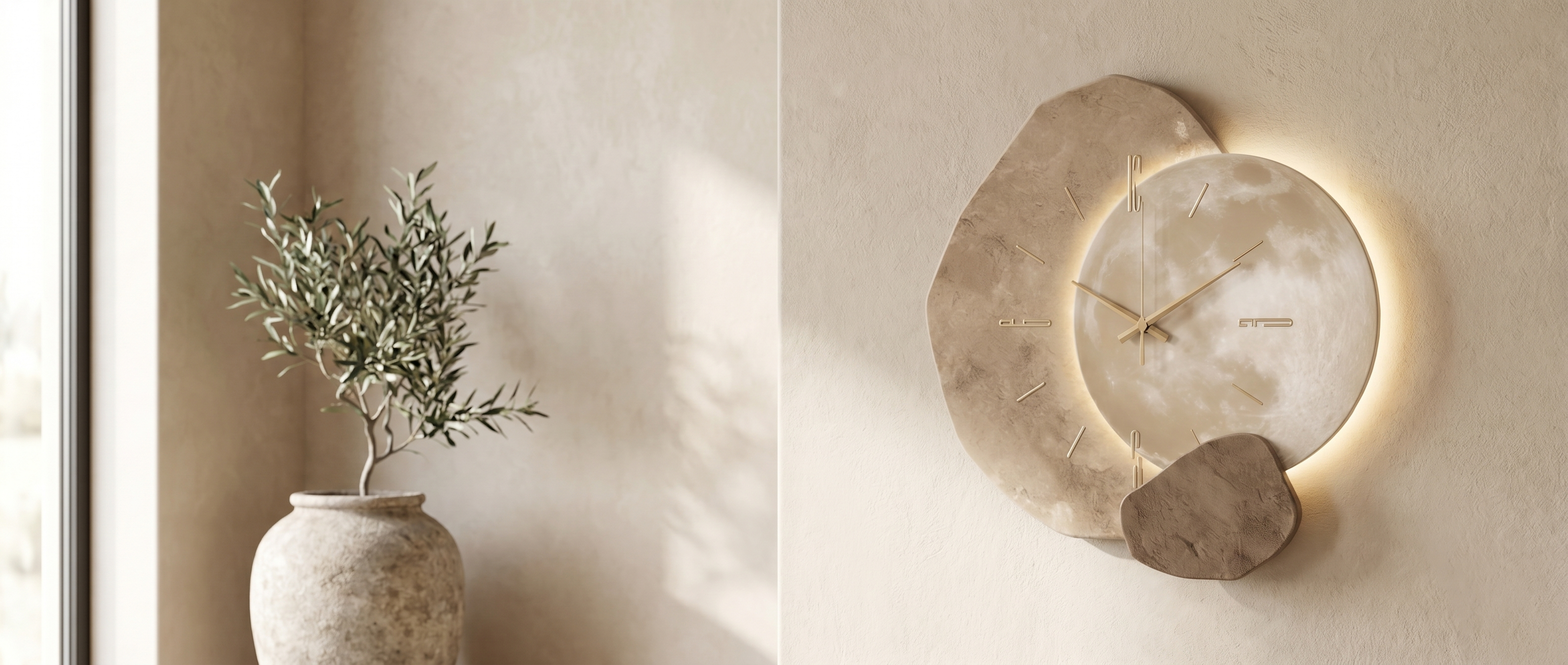 Wall clock banner
