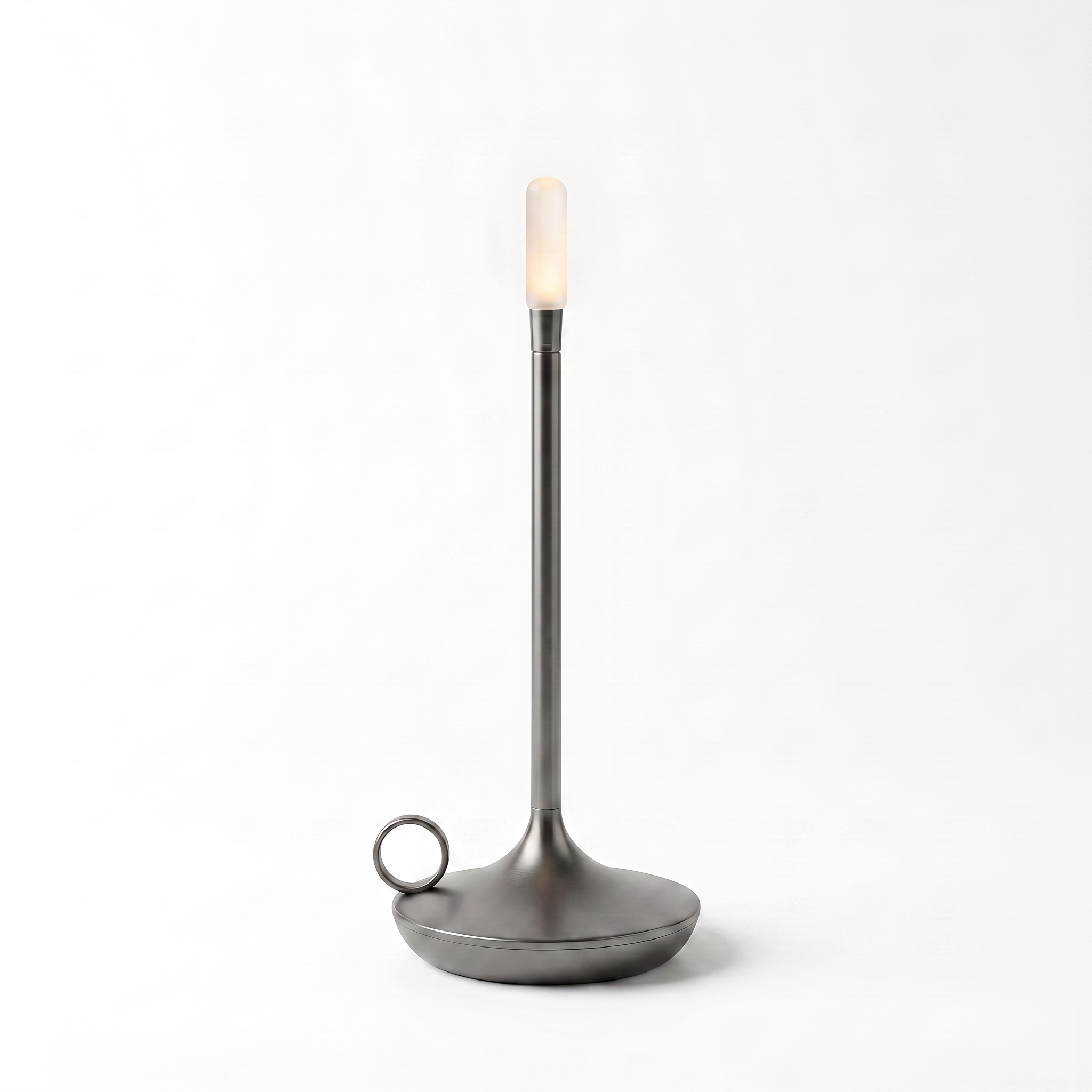 Fiamma cordless candle lamp in gray