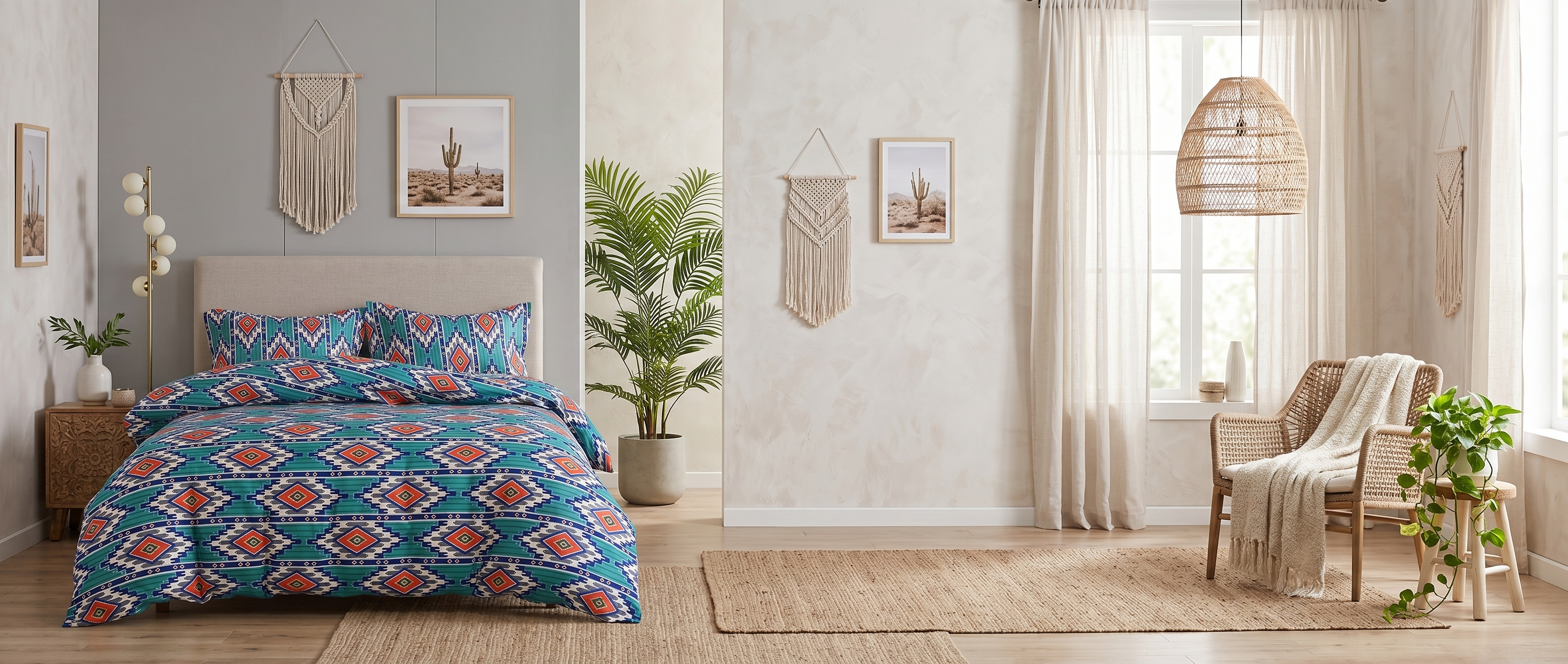 Carovana Bohemian Tribal Duvet Set bedroom banner