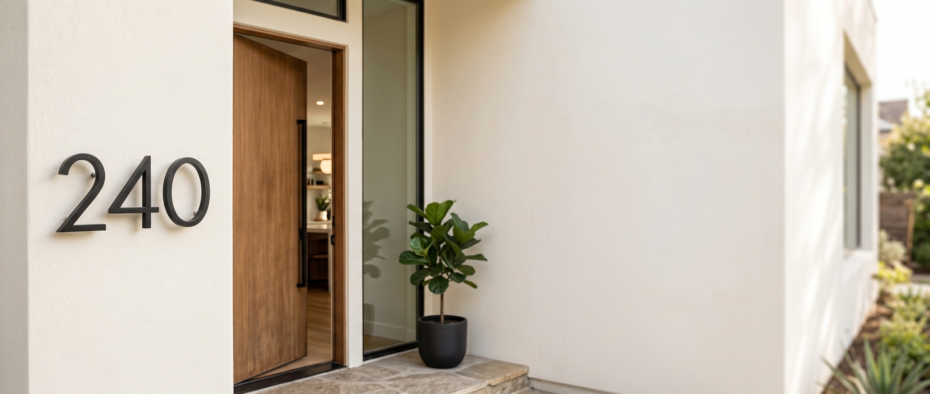 Soglia modern house numbers banner
