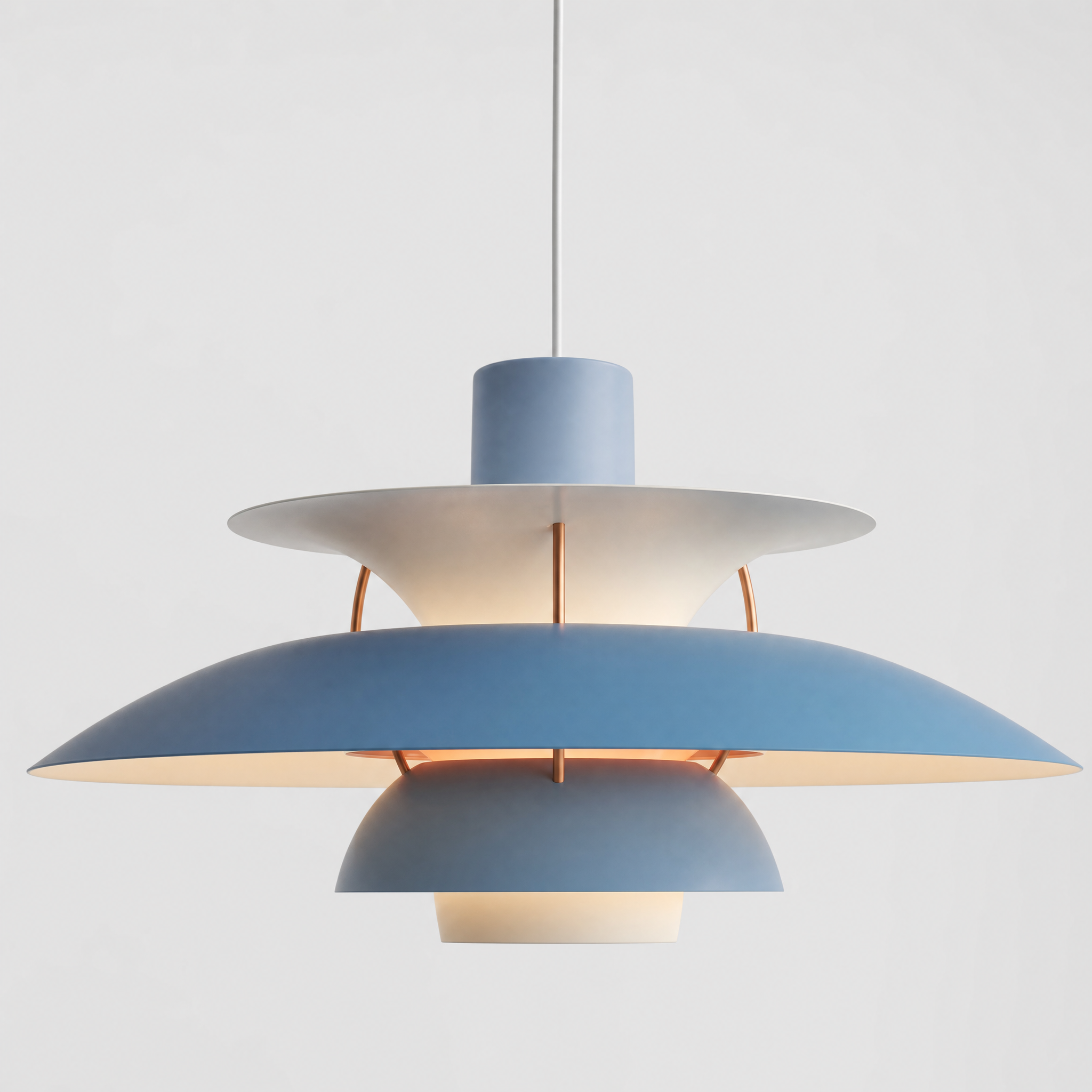 Dalia ocean blue tiered pendant light