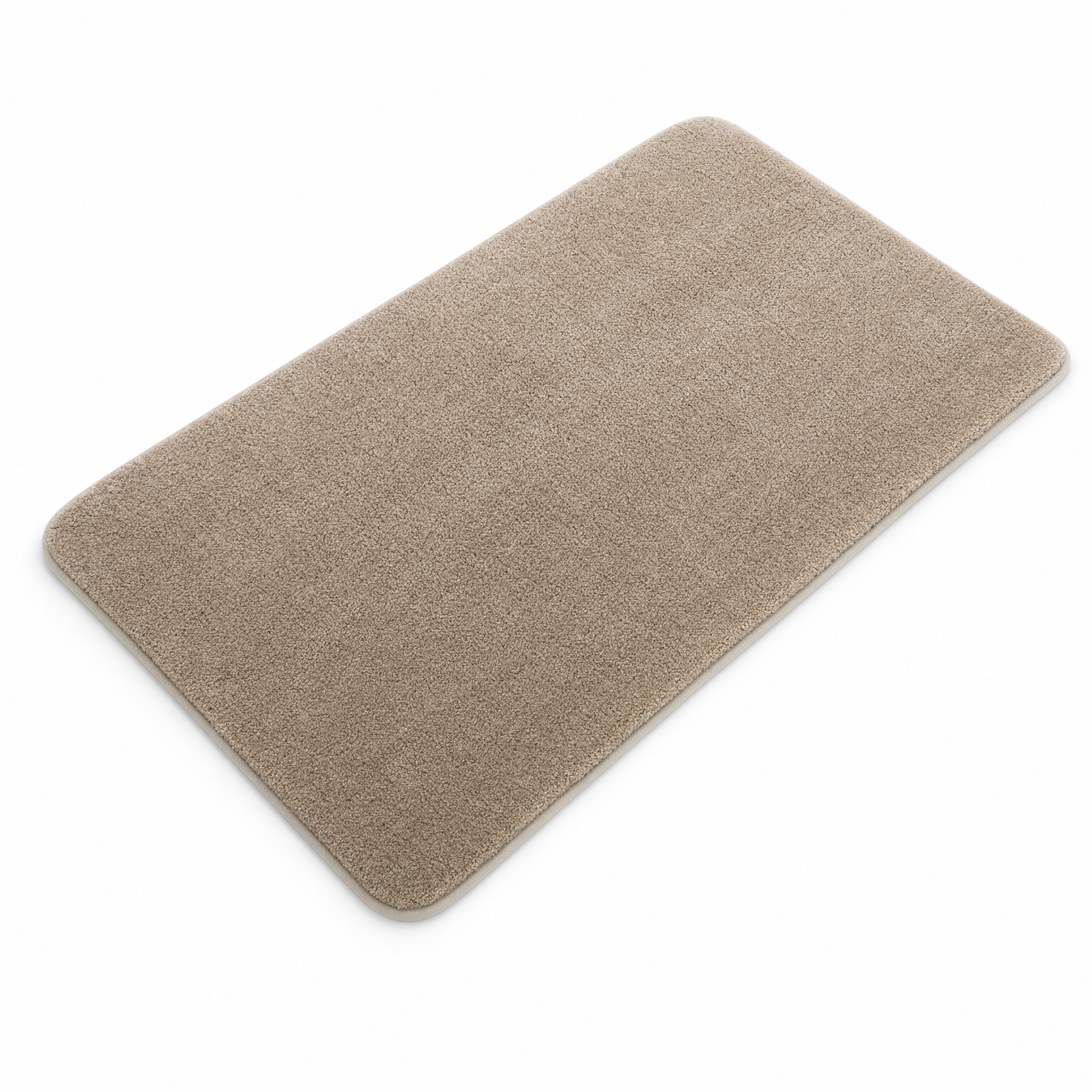 Piuma Soffice tufted bath mat in Cacao brown