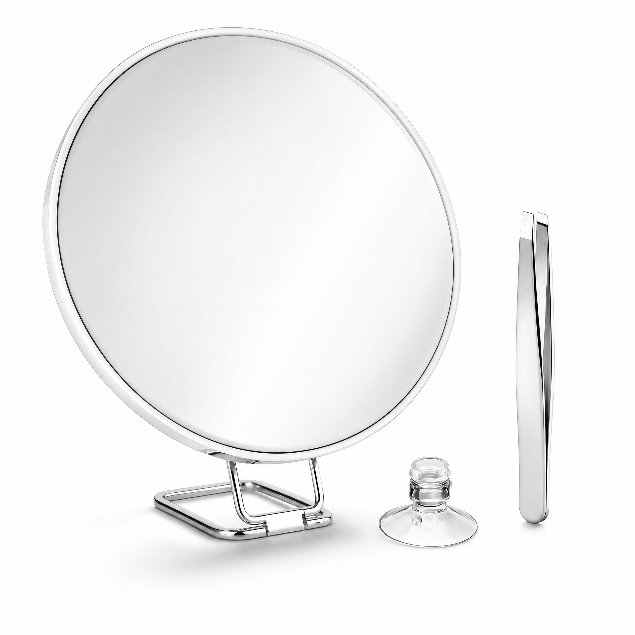 Chiara Vista magnifying makeup mirror in Bianco white