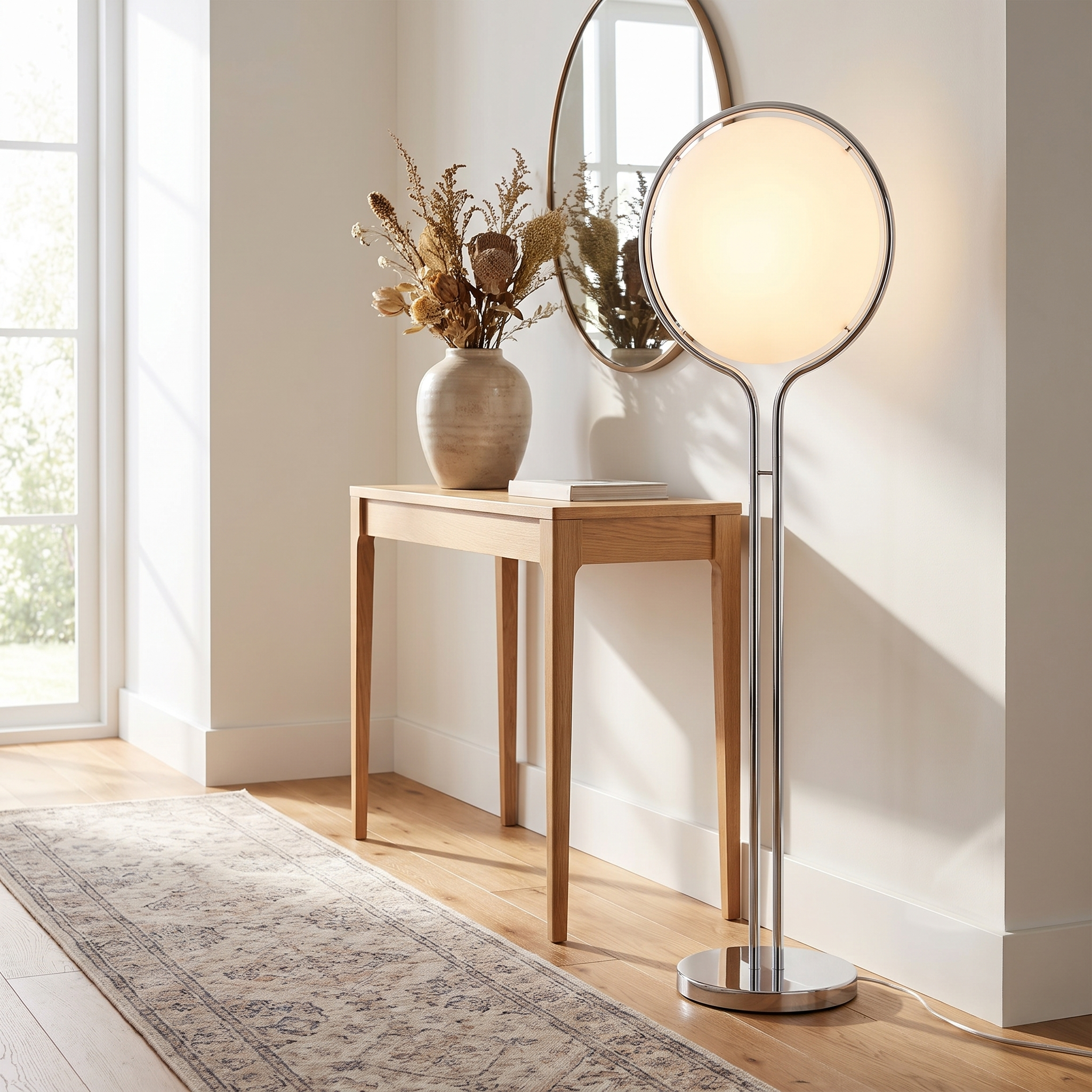 ZCLS Luna Velata floor lamp in an entryway
