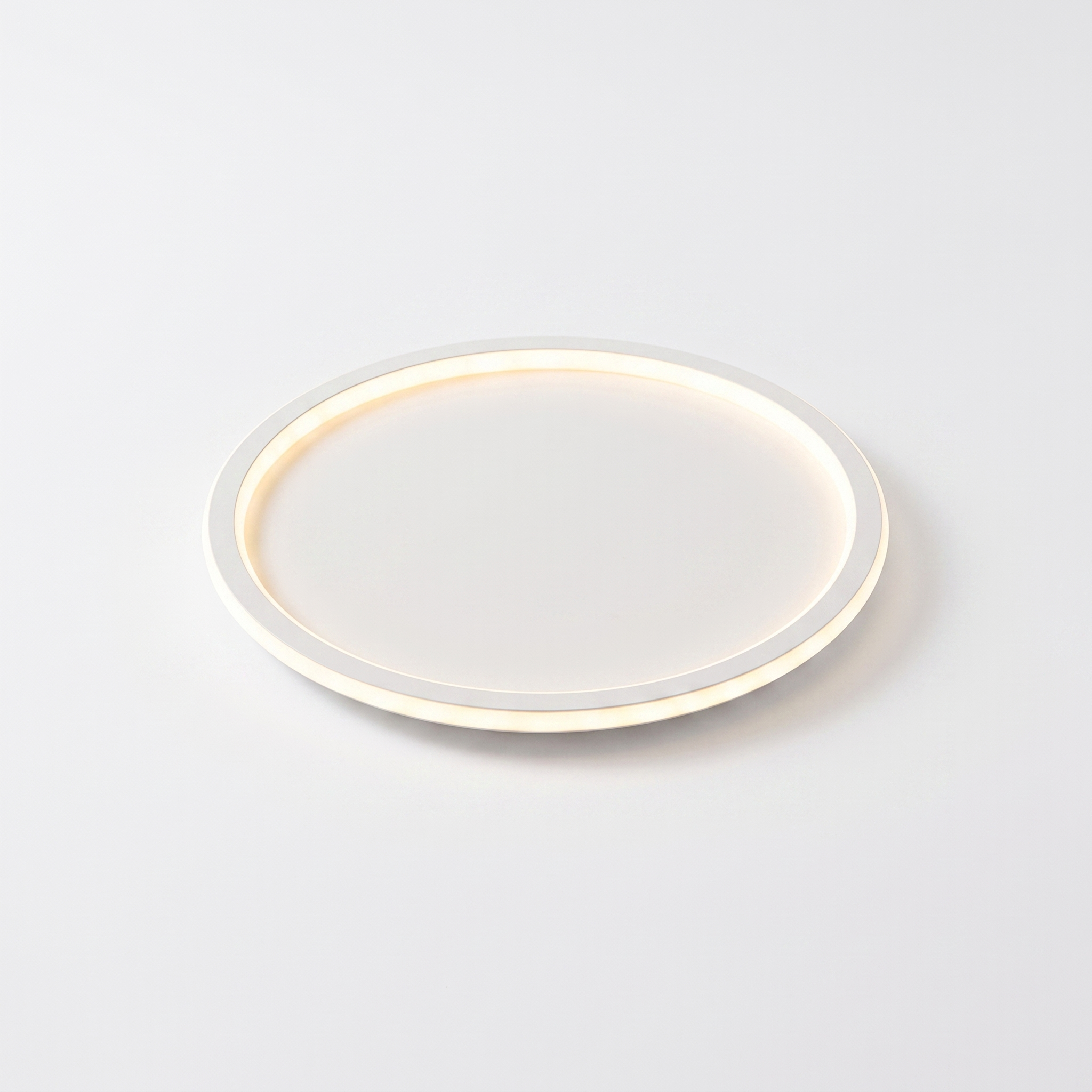 Luce Aurora halo ceiling light in white with tri-color dimmable glow