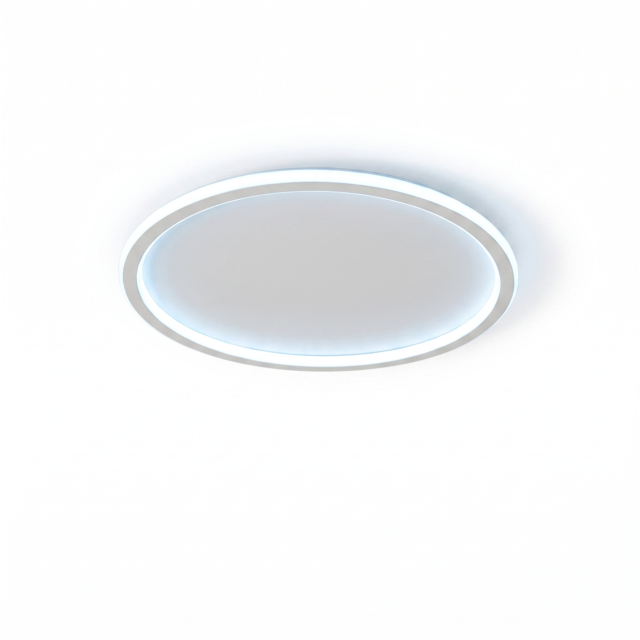 Luce Aurora halo ceiling light in white with cool white glow