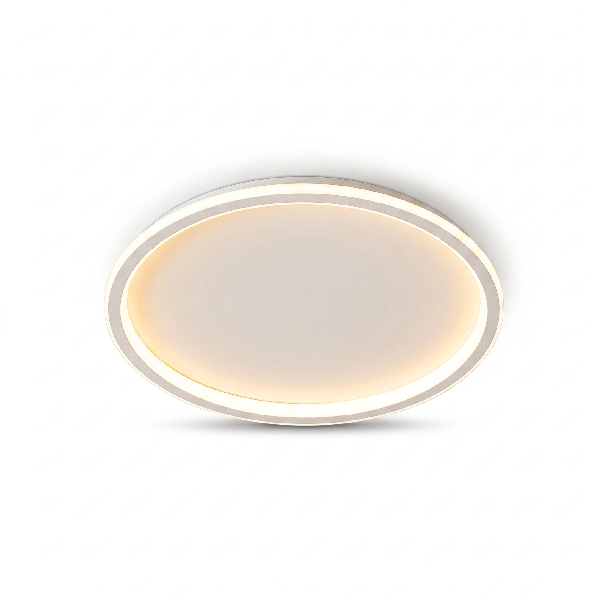 Luce Aurora halo ceiling light in white with warm white glow