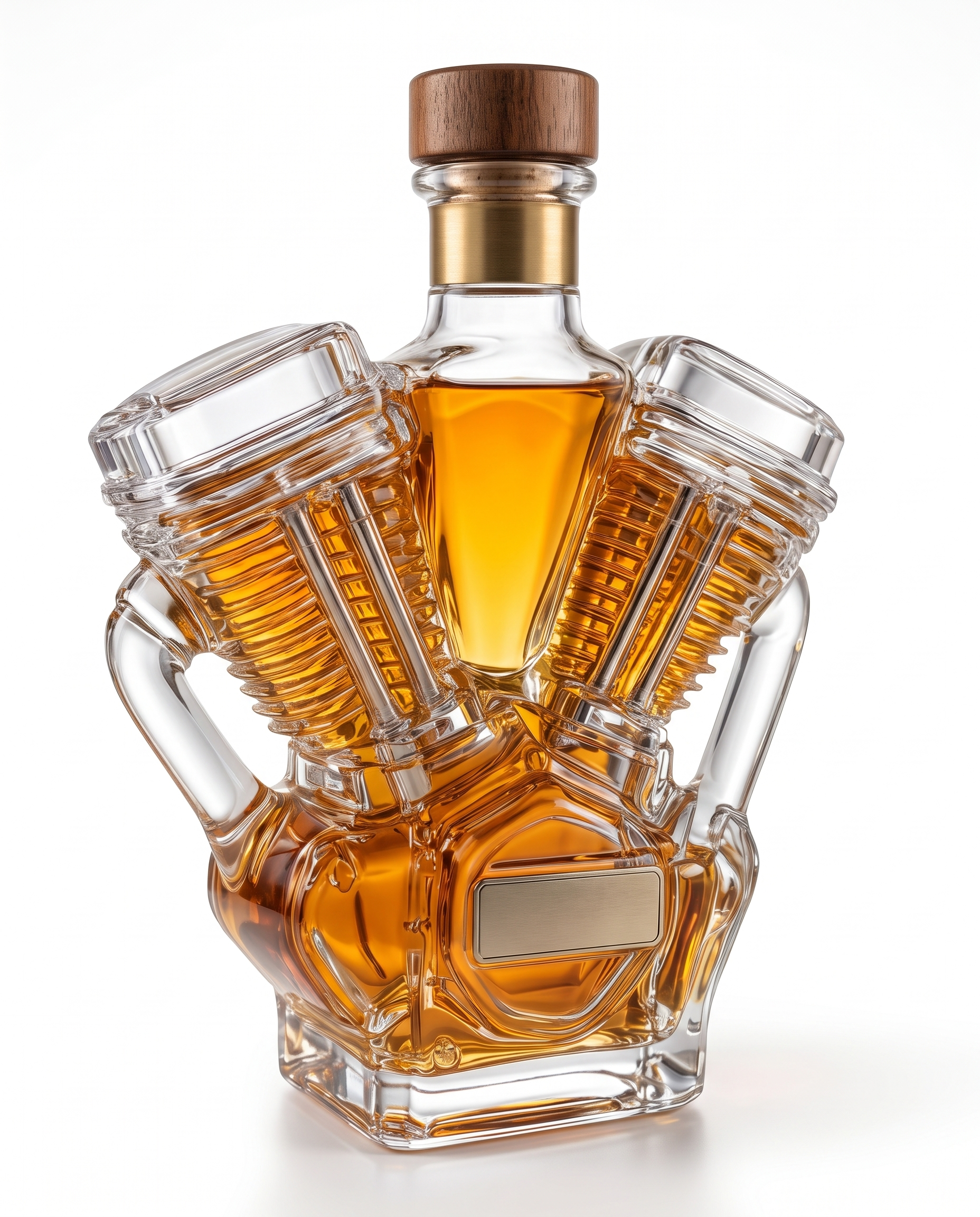 Gemello Twin-Engine Whiskey Decanter - three-quarter view