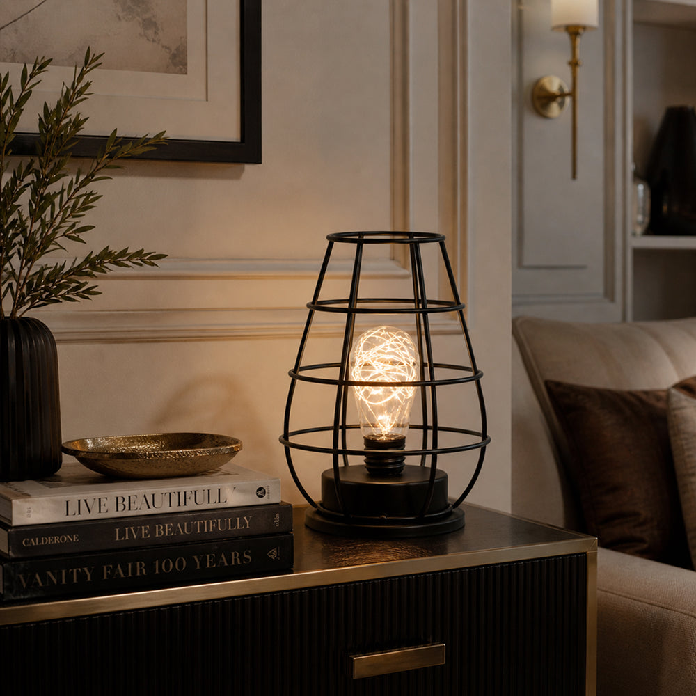 Velmora Cage Lantern Lamp