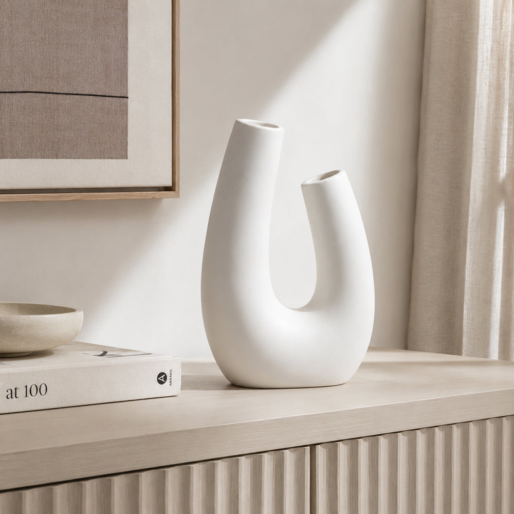 Vase en céramique de style Ins, ornements pour compositions florales, fleurs et fleurs séchées A