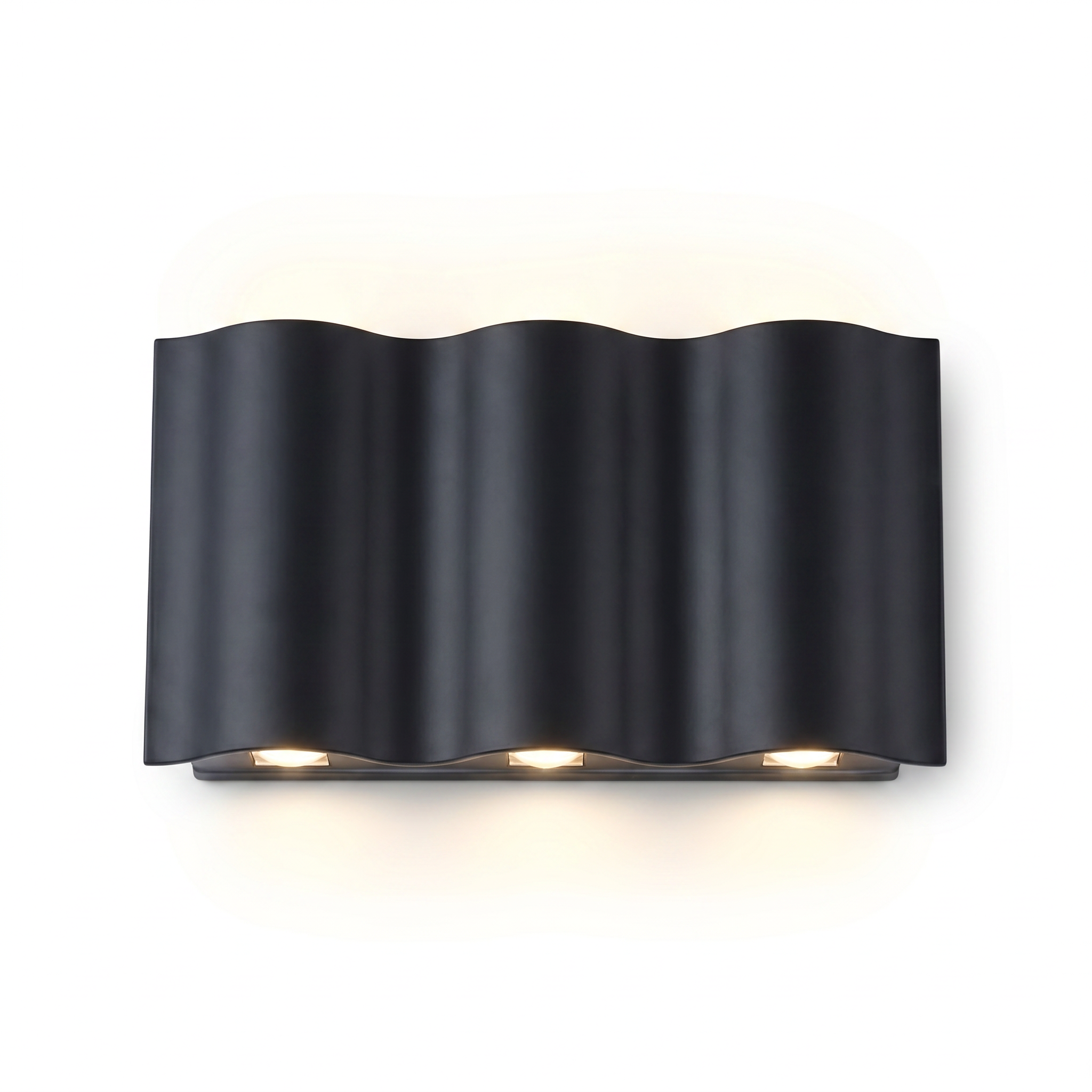 Onda Costiera Outdoor LED Wall Light-6-Light Warm White-Studio White